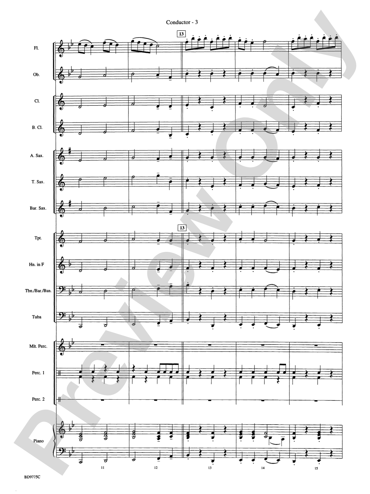 Flutopia (featuring your Flute Section): Concert Band Conductor Score & Parts