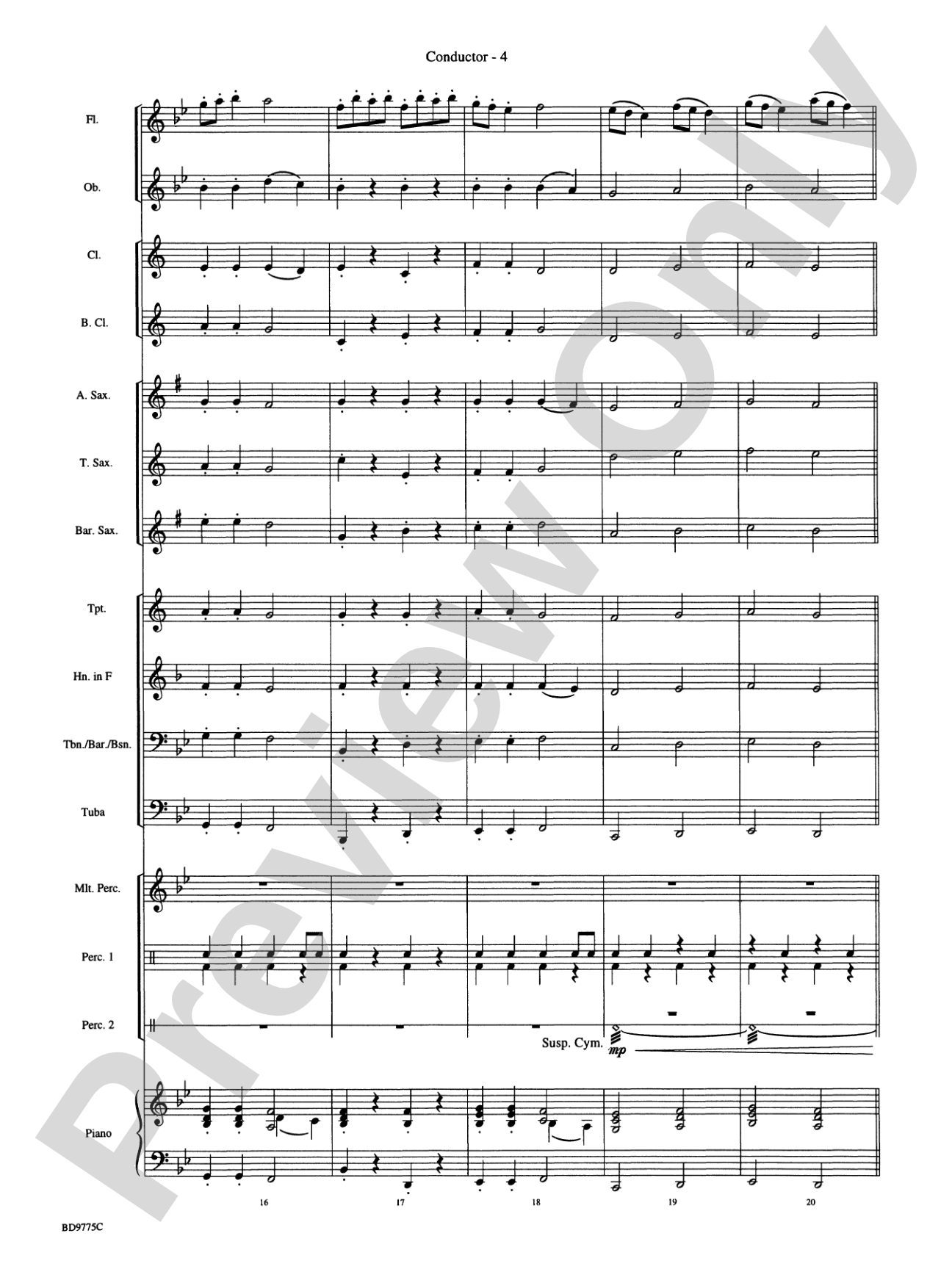 Flutopia (featuring your Flute Section): Concert Band Conductor Score & Parts
