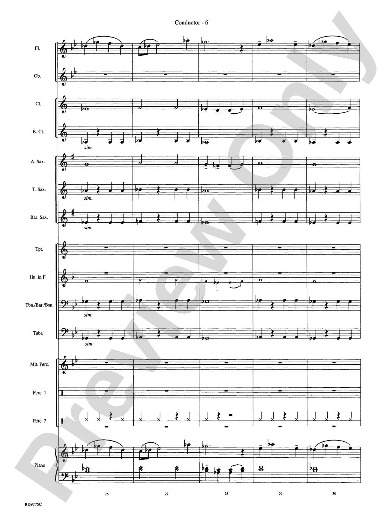 Flutopia (featuring your Flute Section): Concert Band Conductor Score & Parts