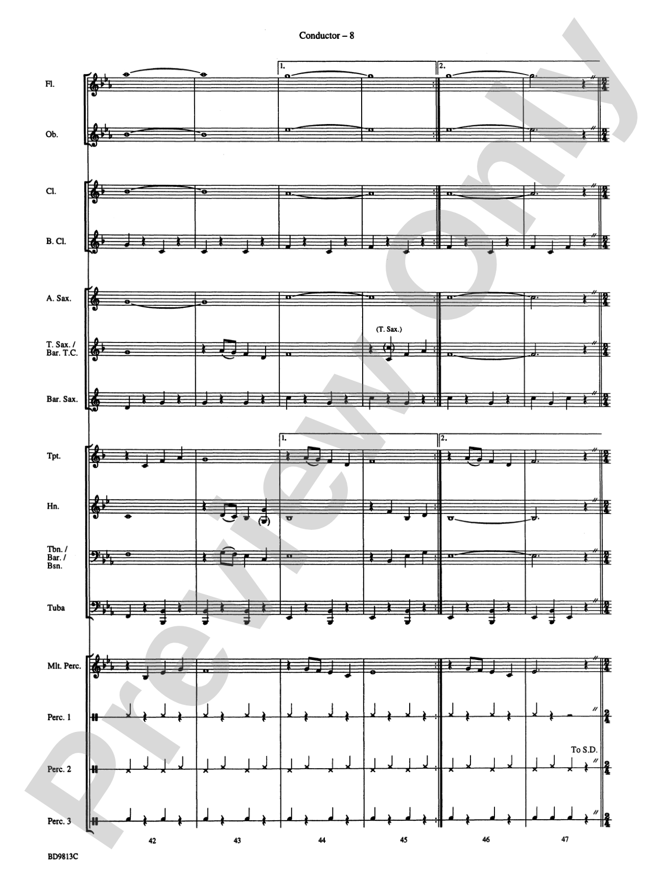 Along the Western Trail: Concert Band Conductor Score & Parts