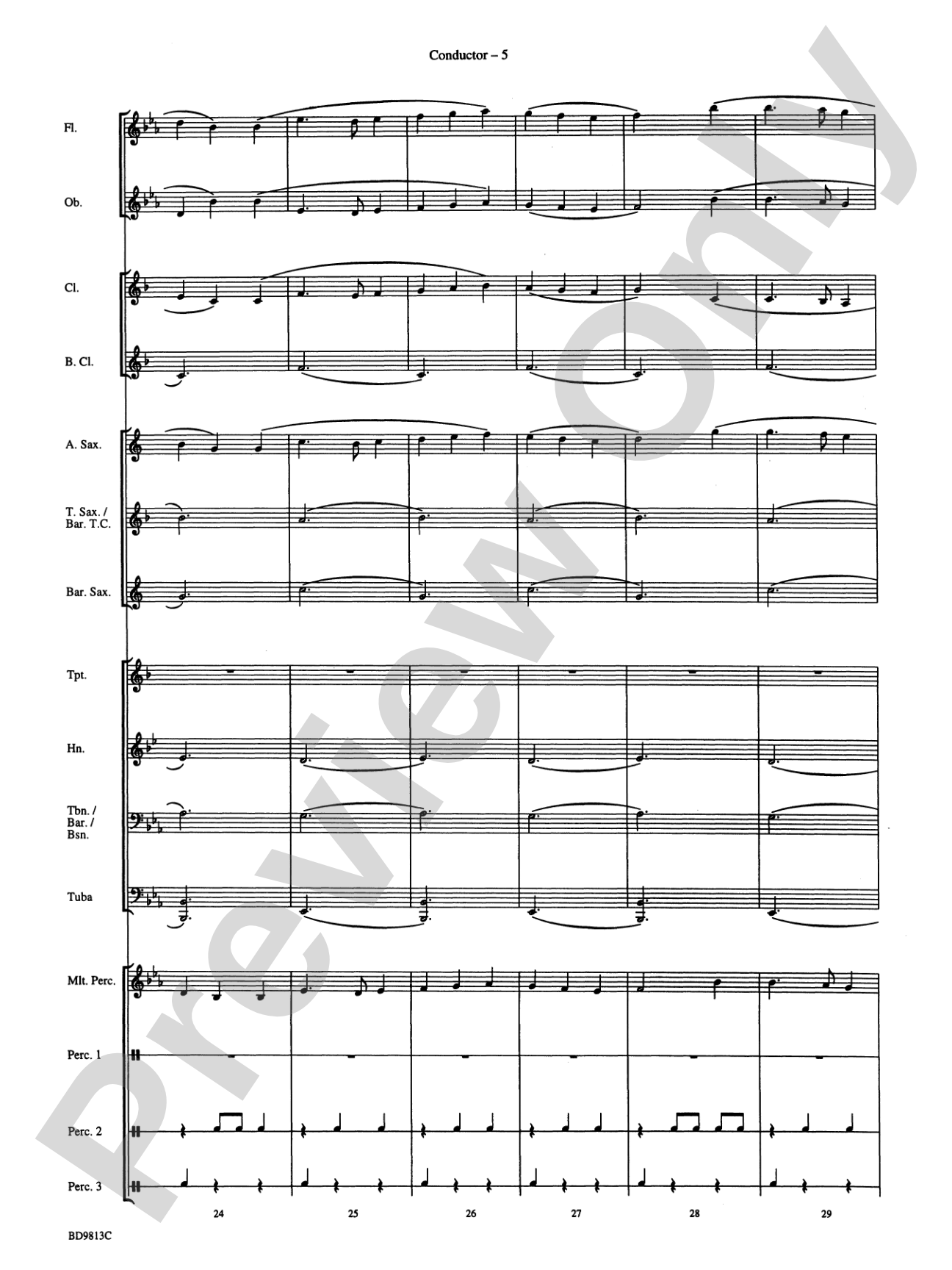 Along the Western Trail: Concert Band Conductor Score & Parts