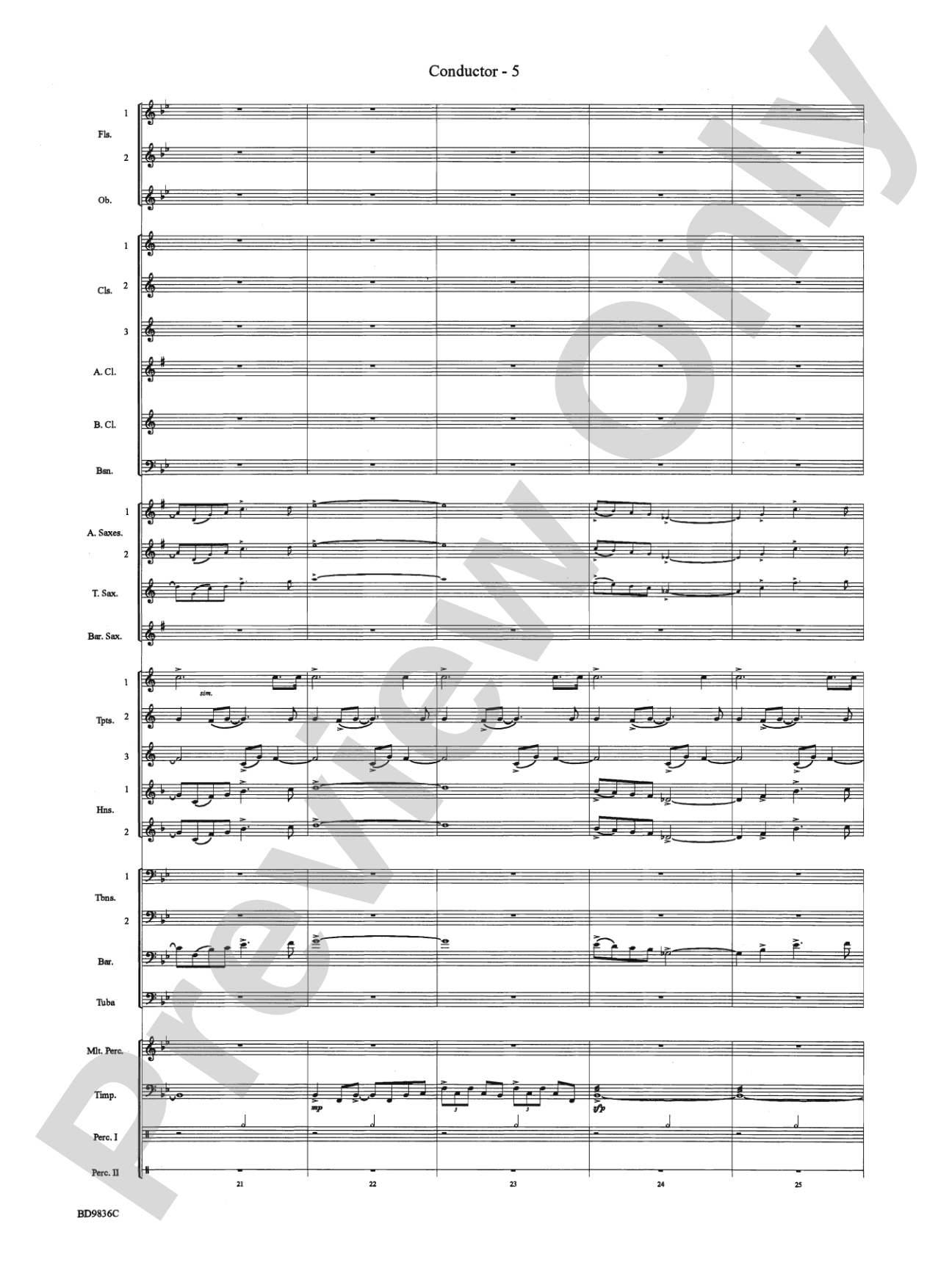 Semper Liberi (We Will Always Be Free): Concert Band Conductor Score & Parts