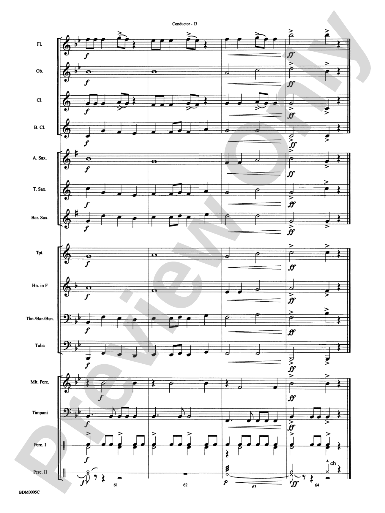 Dance Celebration: Concert Band Conductor Score & Parts