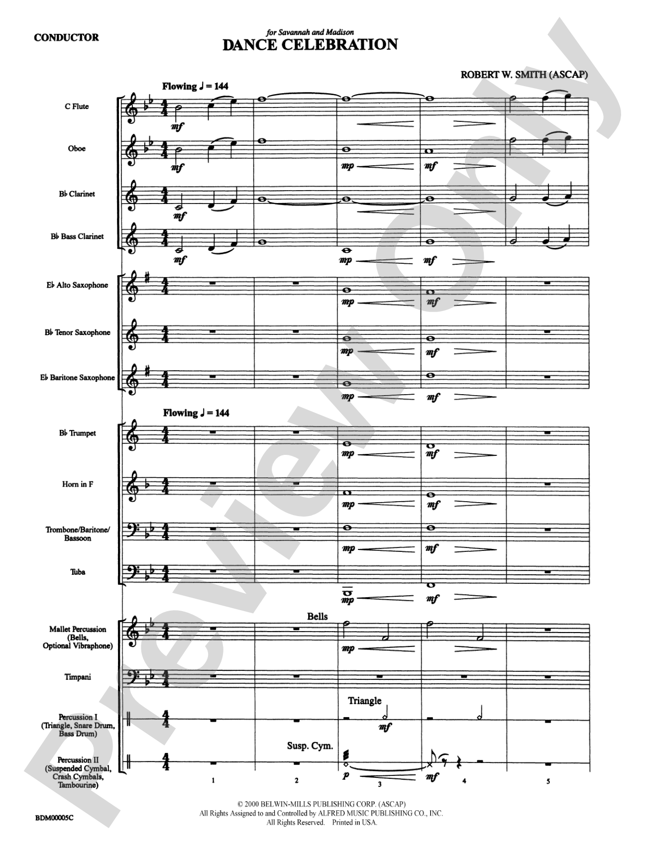 Dance Celebration: Concert Band Conductor Score & Parts