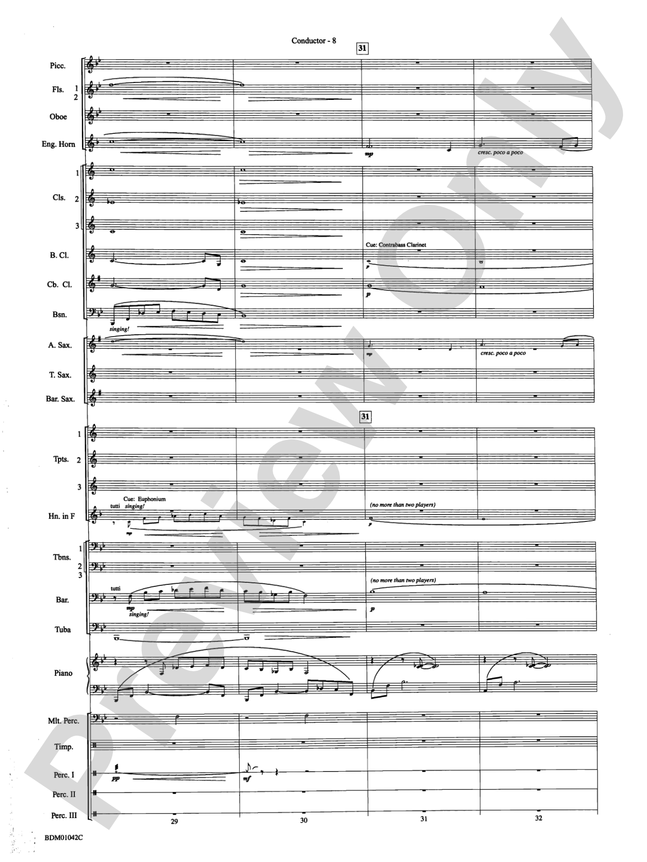 The Isle of Calypso (from The Odyssey (Symphony No. 2)): Concert Band Conductor Score & Parts