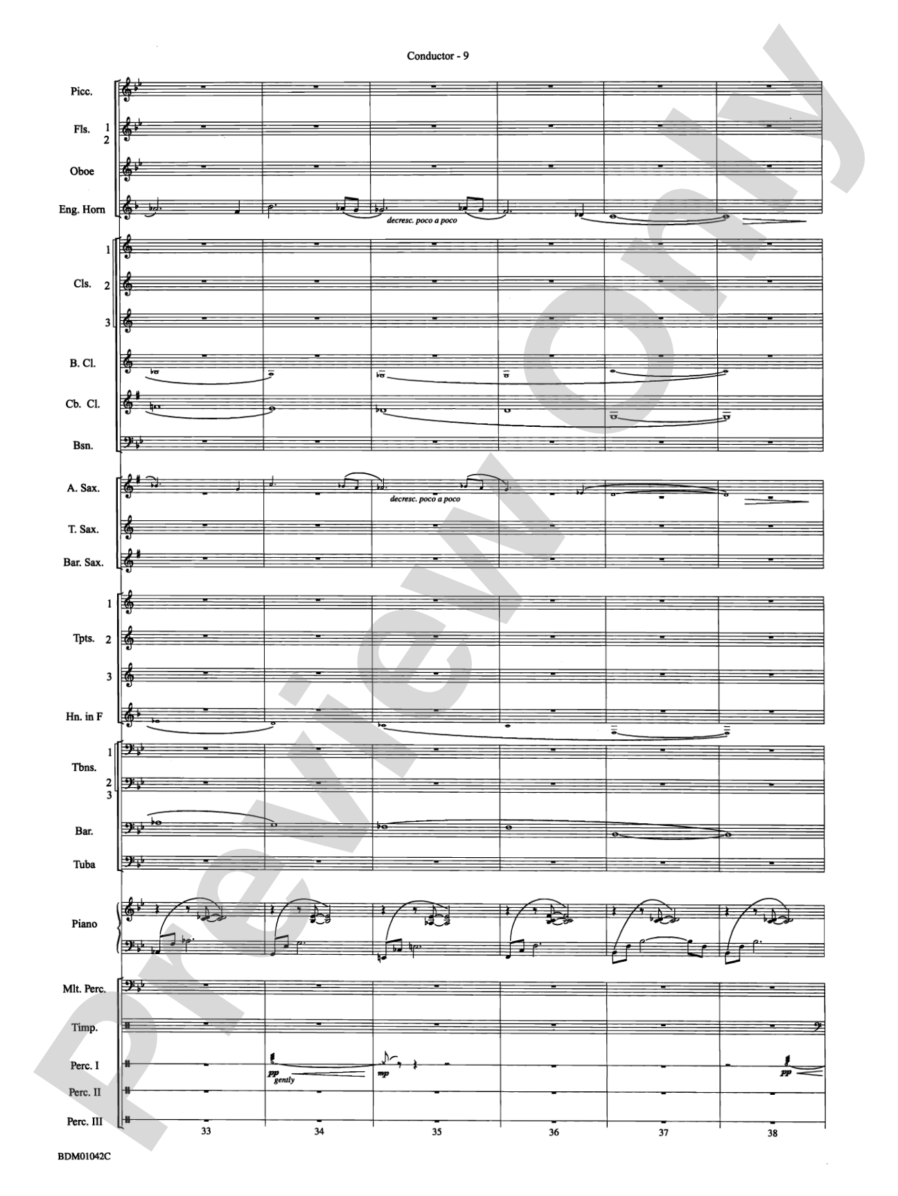 The Isle of Calypso (from The Odyssey (Symphony No. 2)): Concert Band Conductor Score & Parts