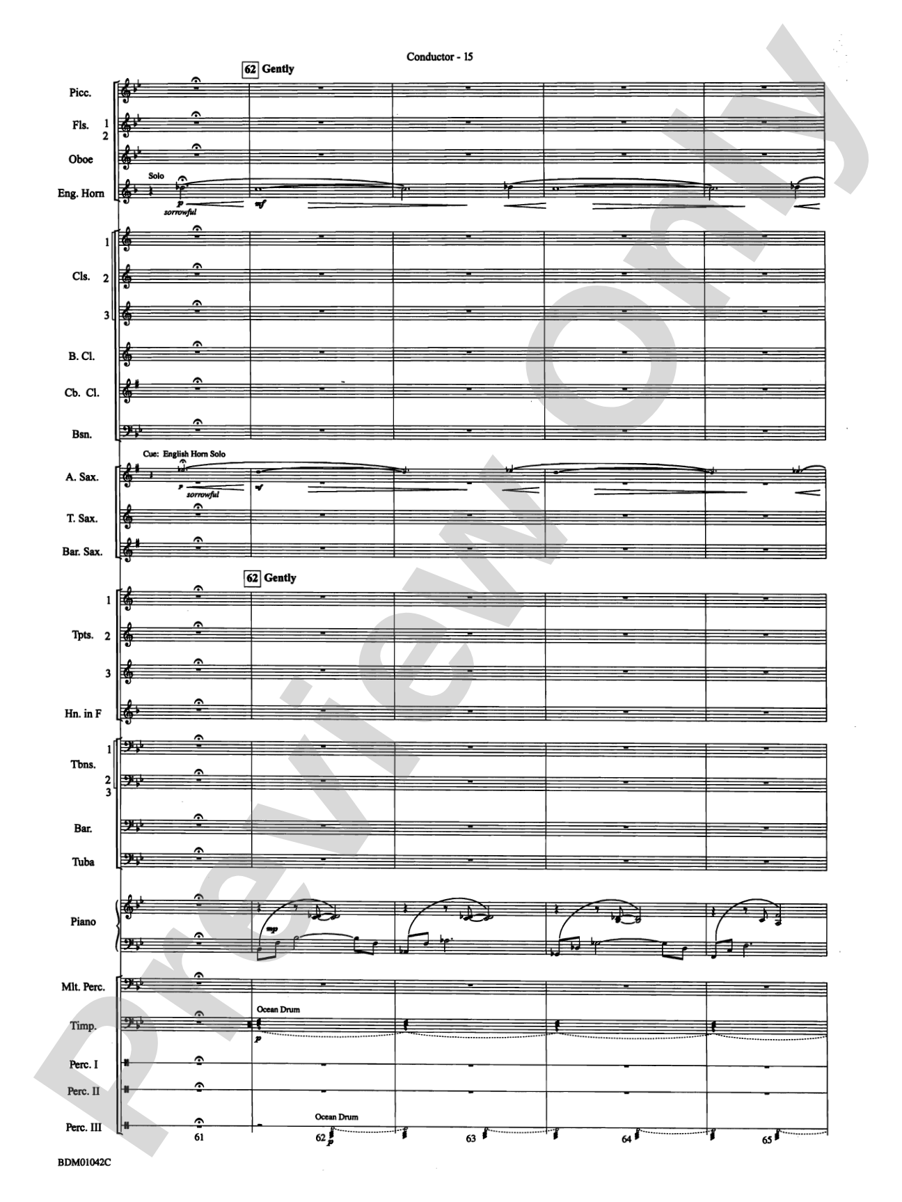 The Isle of Calypso (from The Odyssey (Symphony No. 2)): Concert Band Conductor Score & Parts