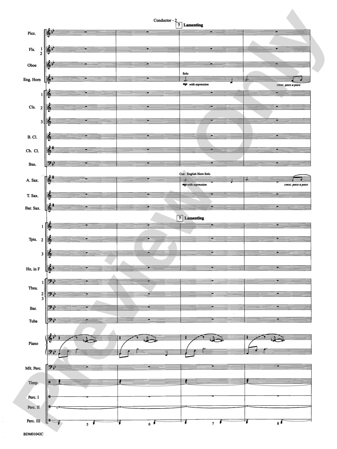The Isle of Calypso (from The Odyssey (Symphony No. 2)): Concert Band Conductor Score & Parts