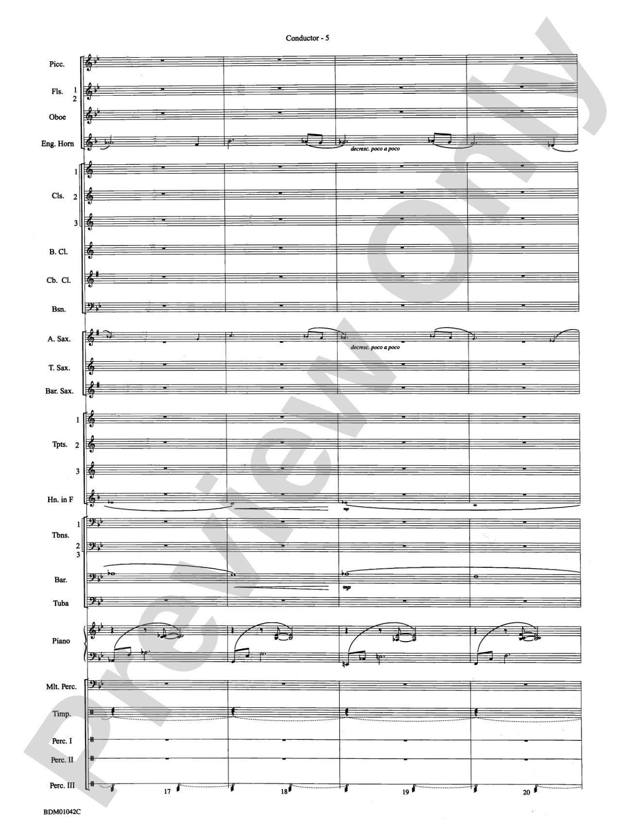 The Isle of Calypso (from The Odyssey (Symphony No. 2)): Concert Band Conductor Score & Parts