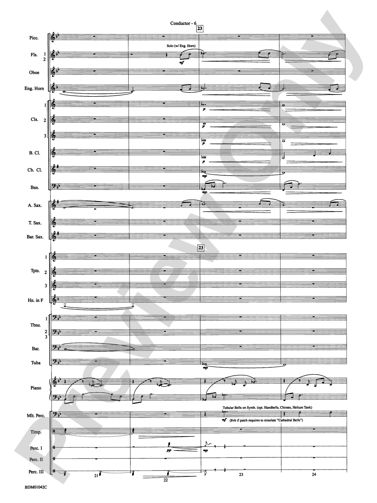 The Isle of Calypso (from The Odyssey (Symphony No. 2)): Concert Band Conductor Score & Parts