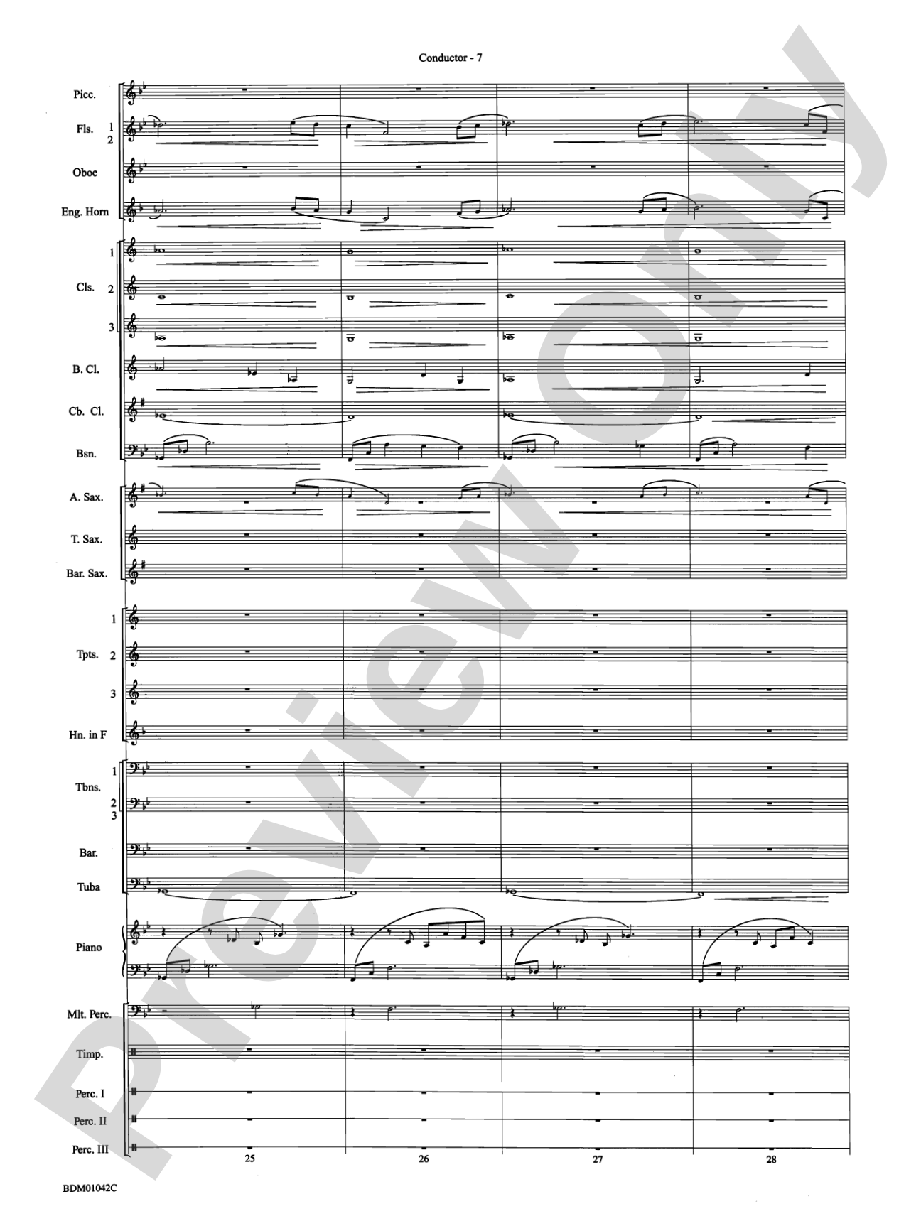 The Isle of Calypso (from The Odyssey (Symphony No. 2)): Concert Band Conductor Score & Parts