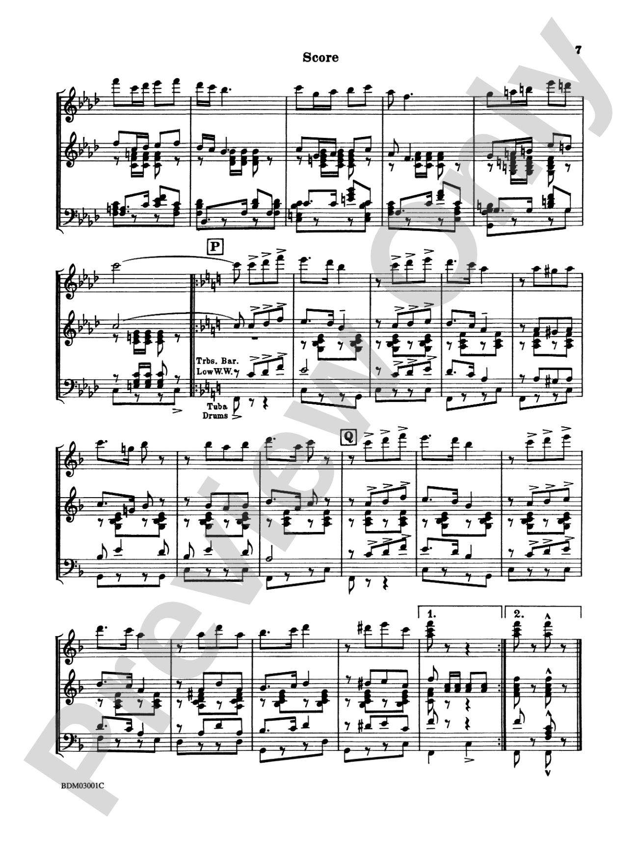 New Mexico March: Concert Band Conductor Score & Parts