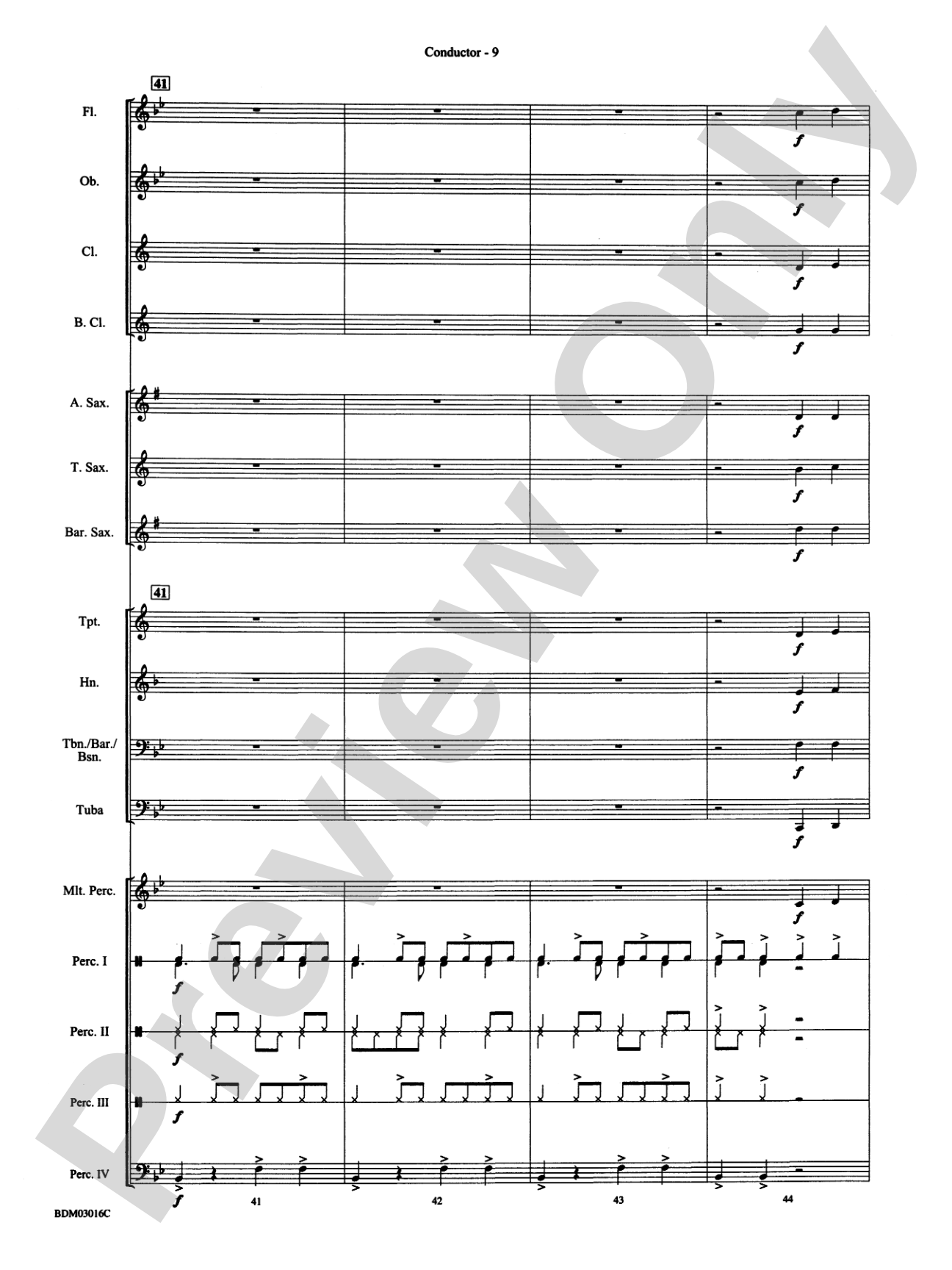 Dancin' on the Bayou: Concert Band Conductor Score & Parts