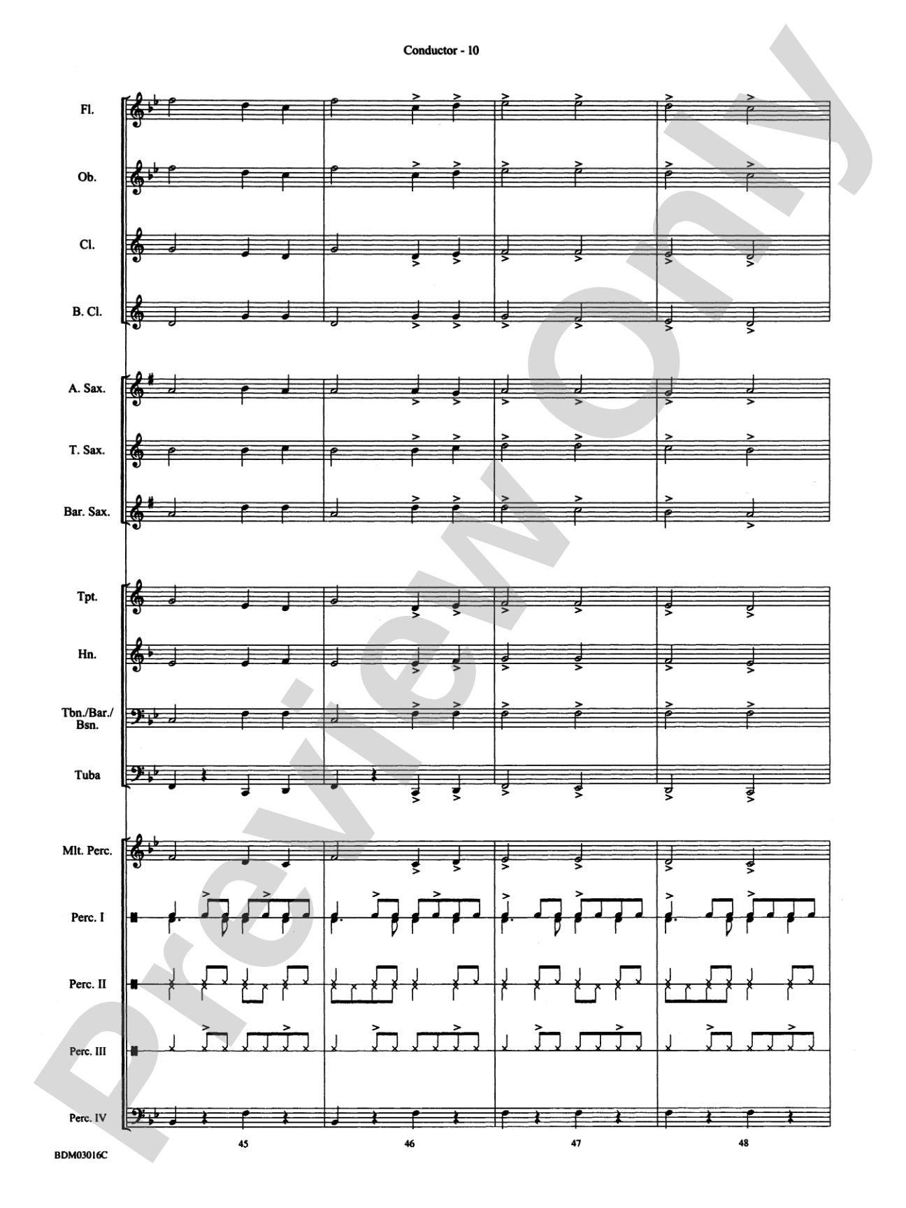 Dancin' on the Bayou: Concert Band Conductor Score & Parts