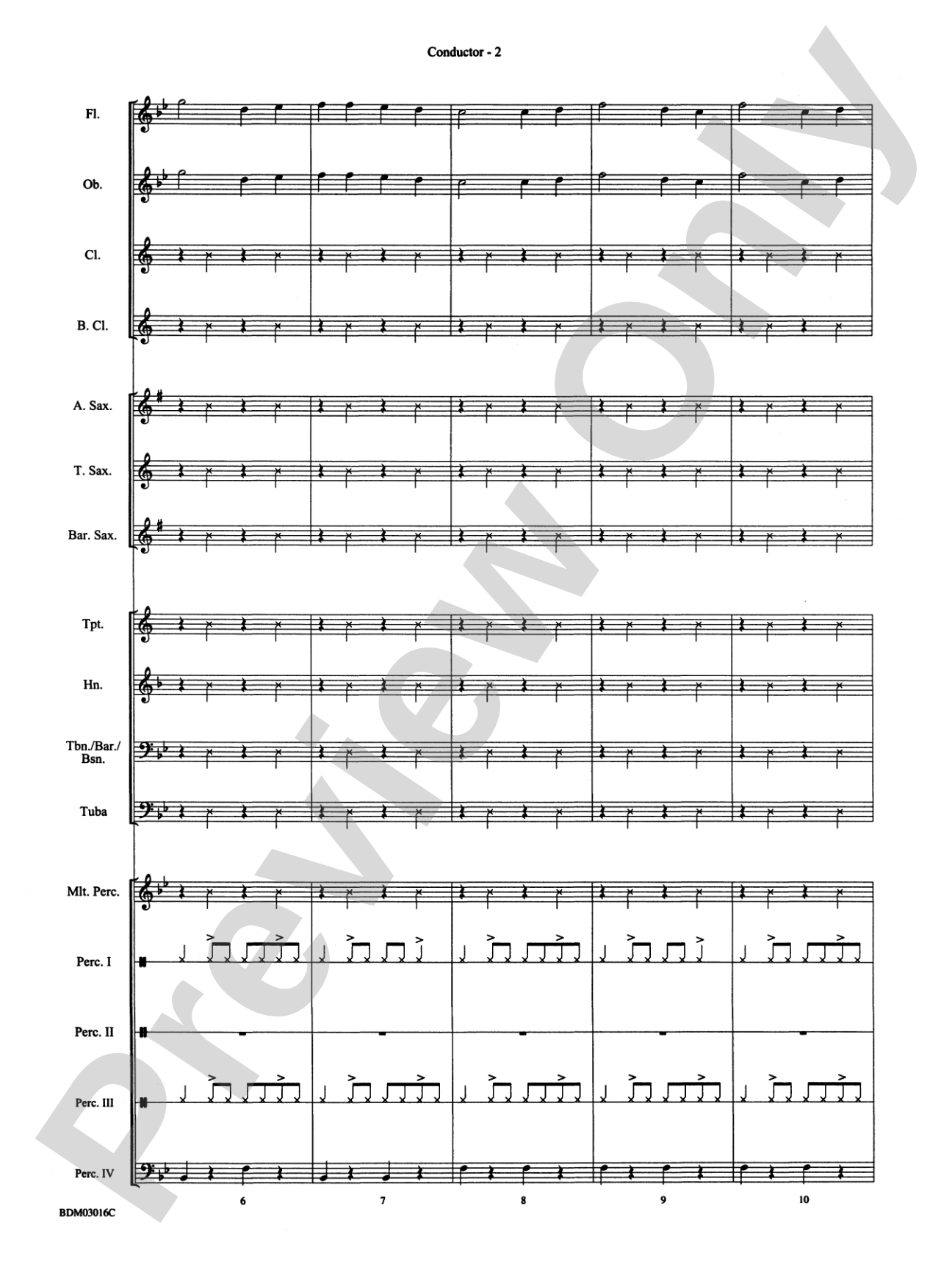 Dancin' on the Bayou: Concert Band Conductor Score & Parts