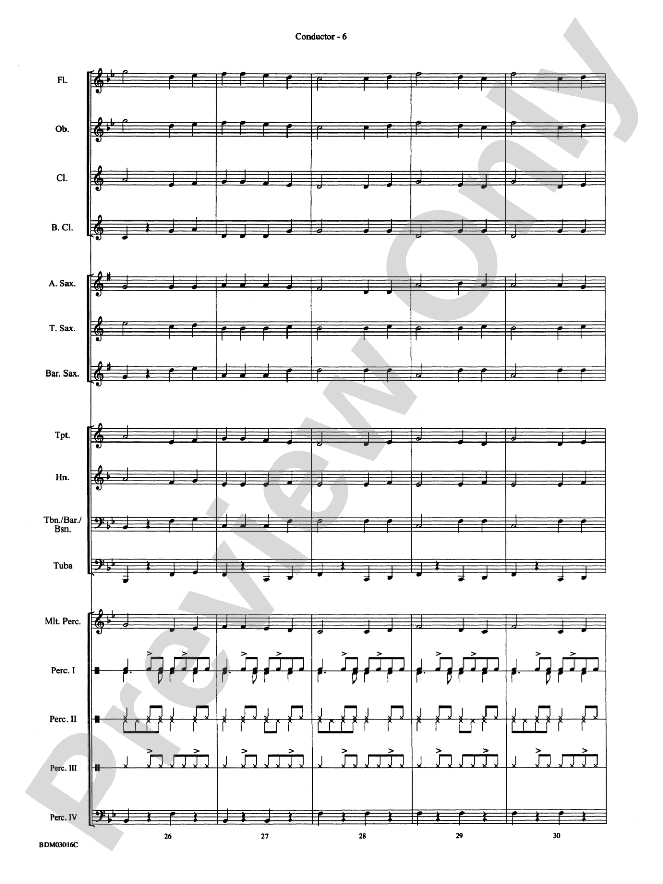 Dancin' on the Bayou: Concert Band Conductor Score & Parts
