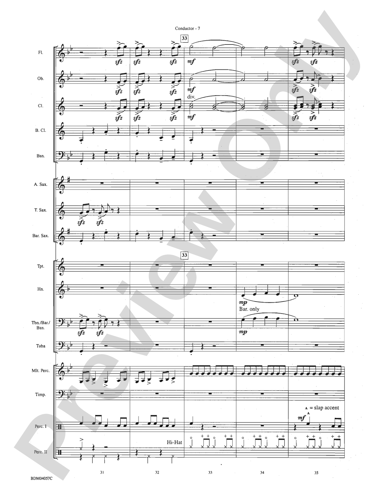 Morpheus: Concert Band Conductor Score & Parts