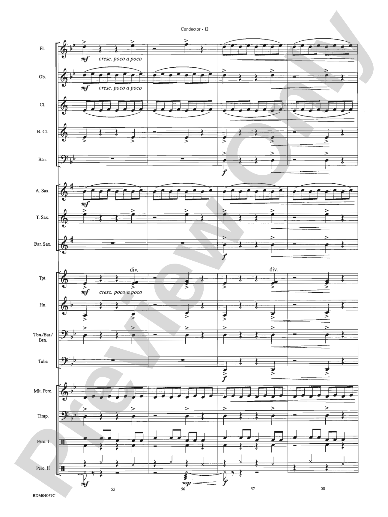 Morpheus: Concert Band Conductor Score & Parts