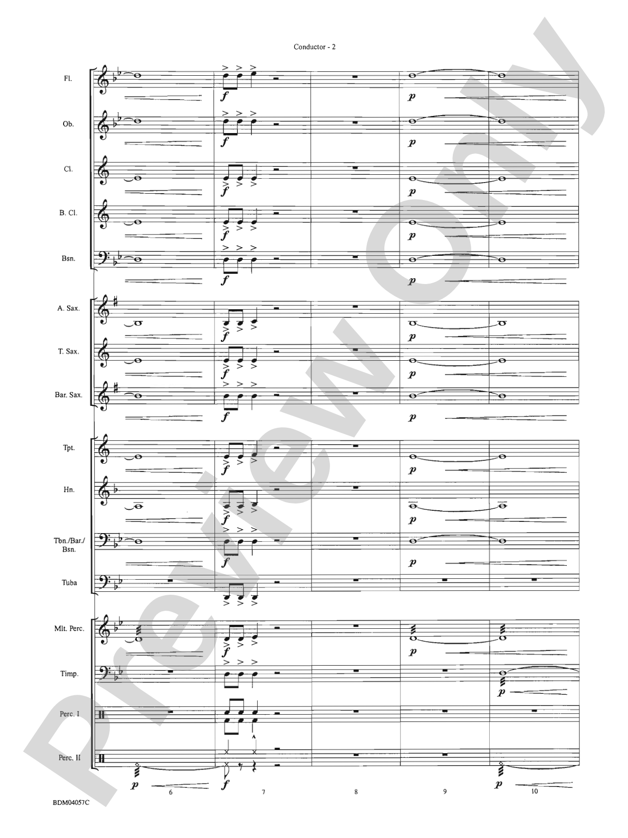 Morpheus: Concert Band Conductor Score & Parts