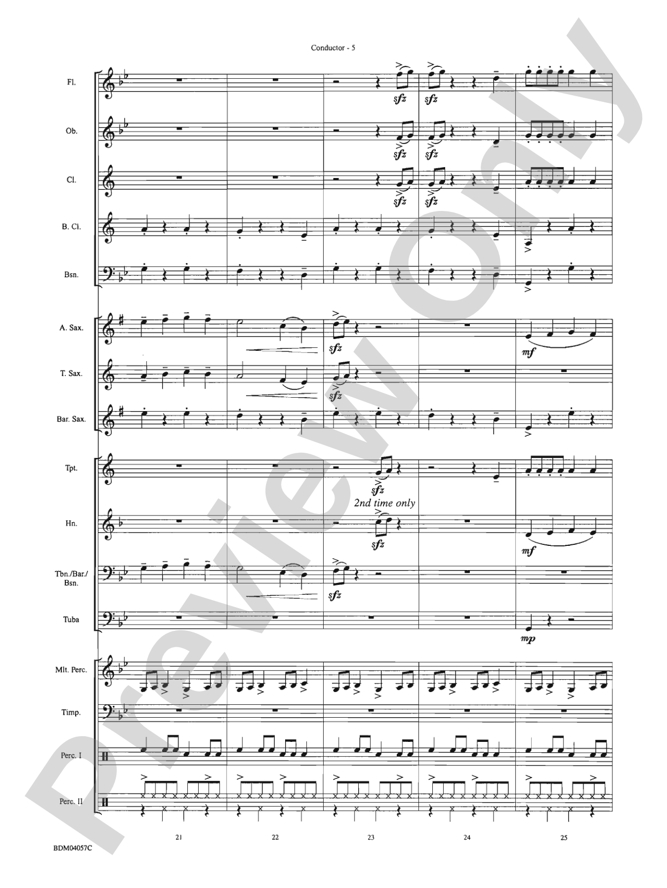 Morpheus: Concert Band Conductor Score & Parts