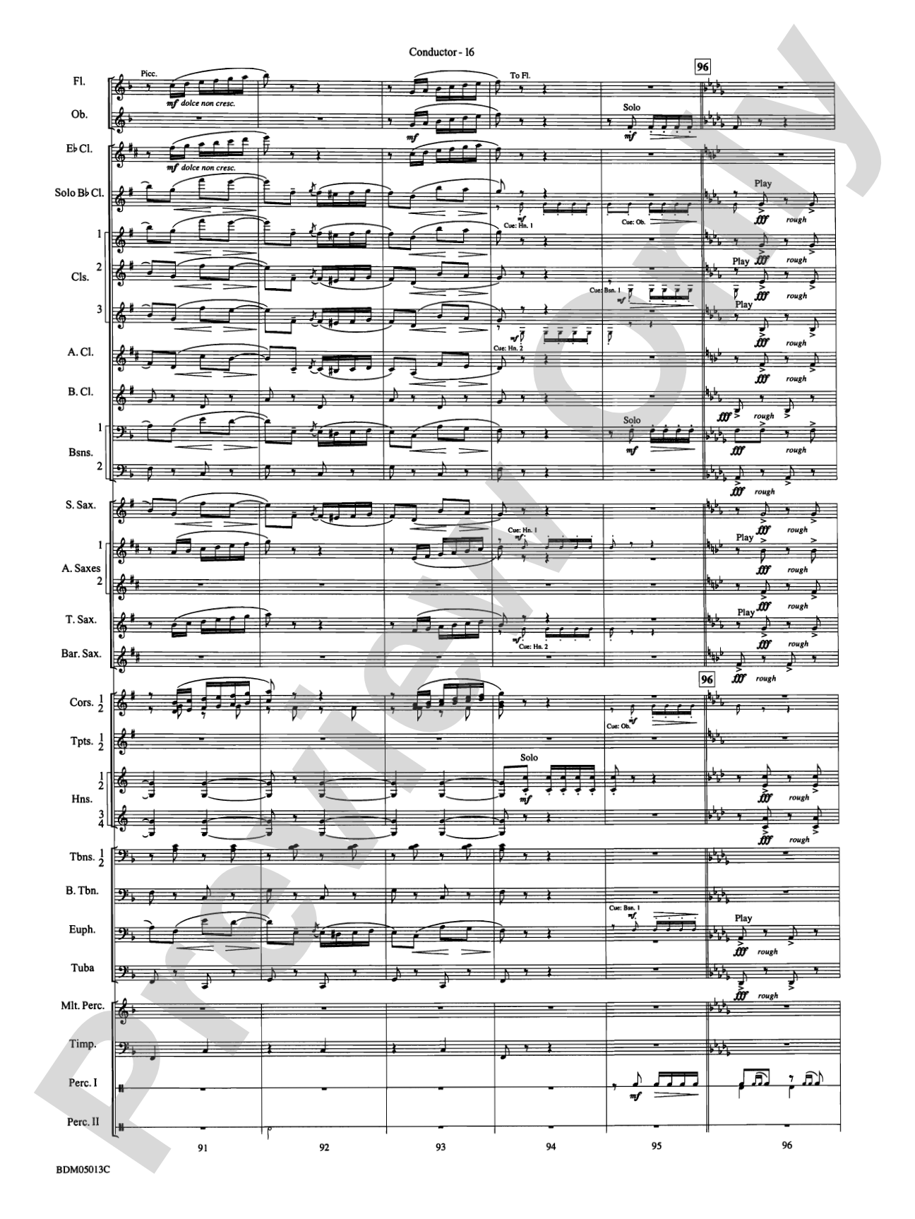 Pineapple Poll (Suite from the Ballet): Concert Band Conductor Score & Parts