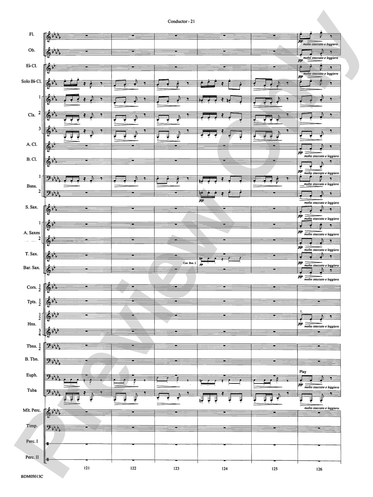 Pineapple Poll (Suite from the Ballet): Concert Band Conductor Score & Parts