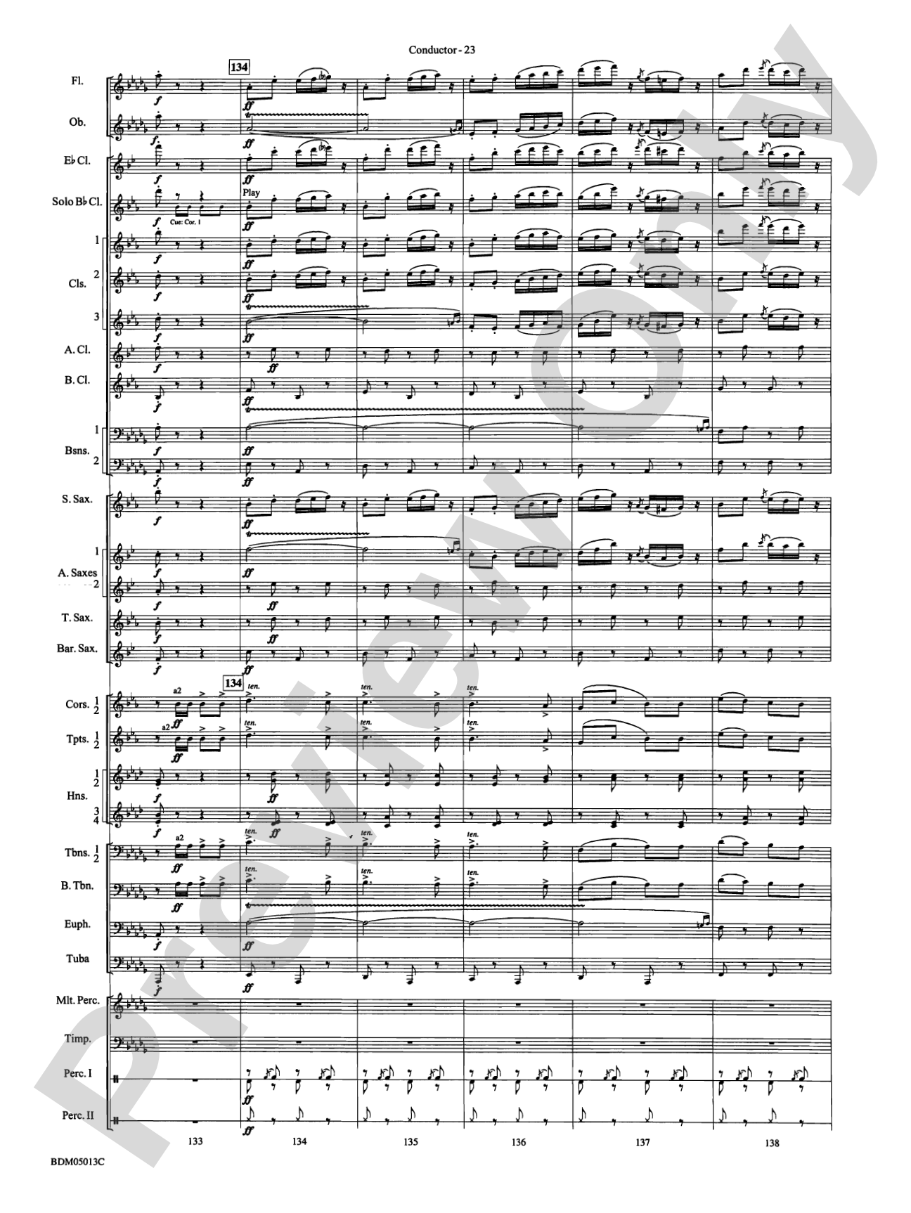 Pineapple Poll (Suite from the Ballet): Concert Band Conductor Score & Parts