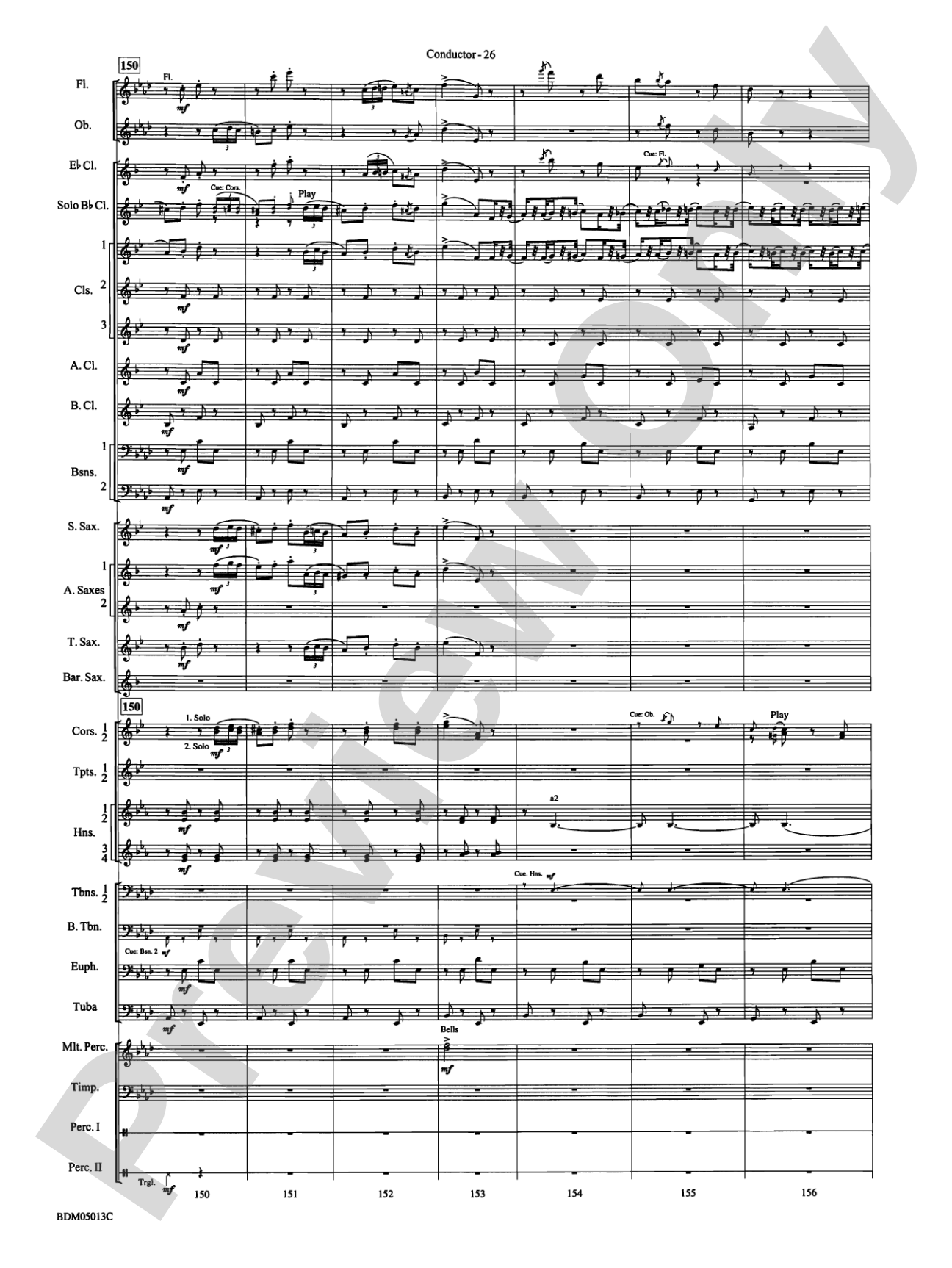 Pineapple Poll (Suite from the Ballet): Concert Band Conductor Score & Parts