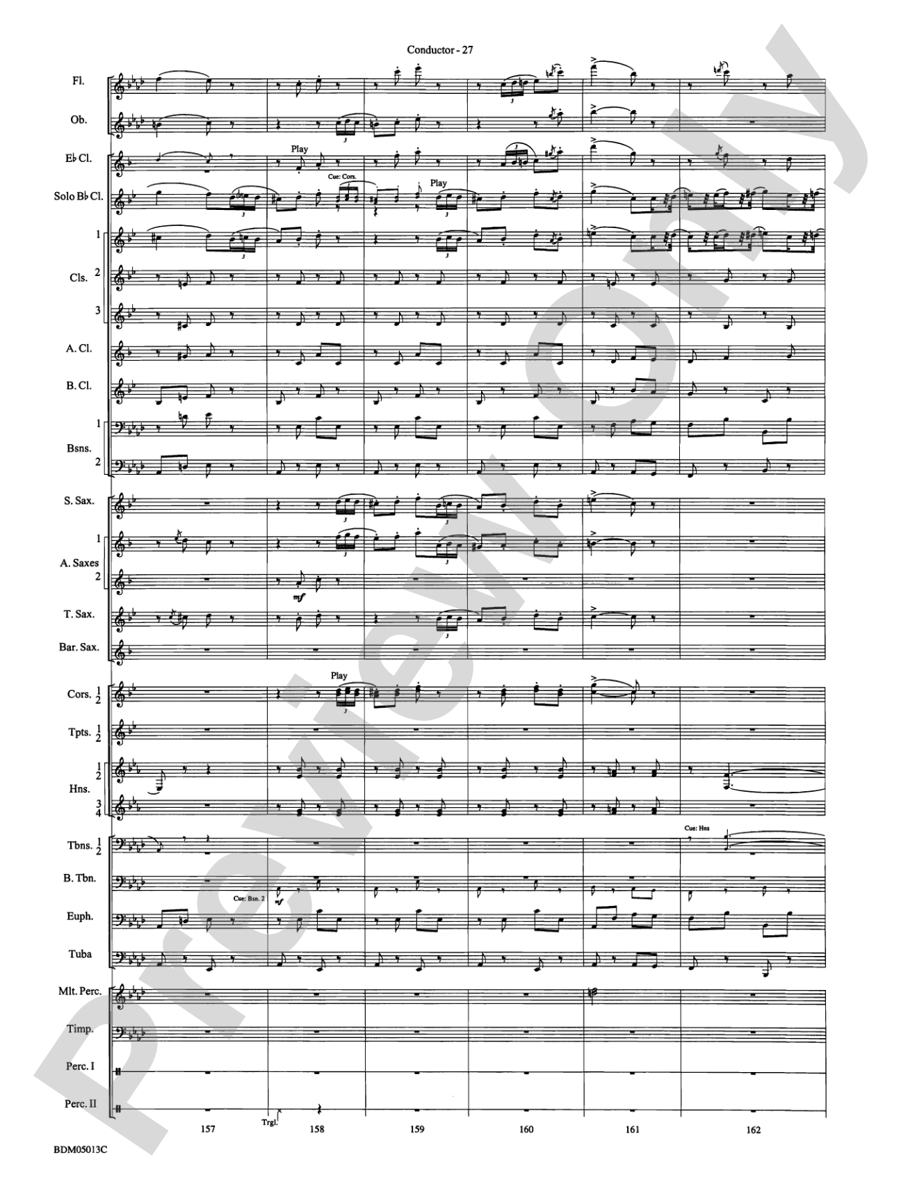 Pineapple Poll (Suite from the Ballet): Concert Band Conductor Score & Parts