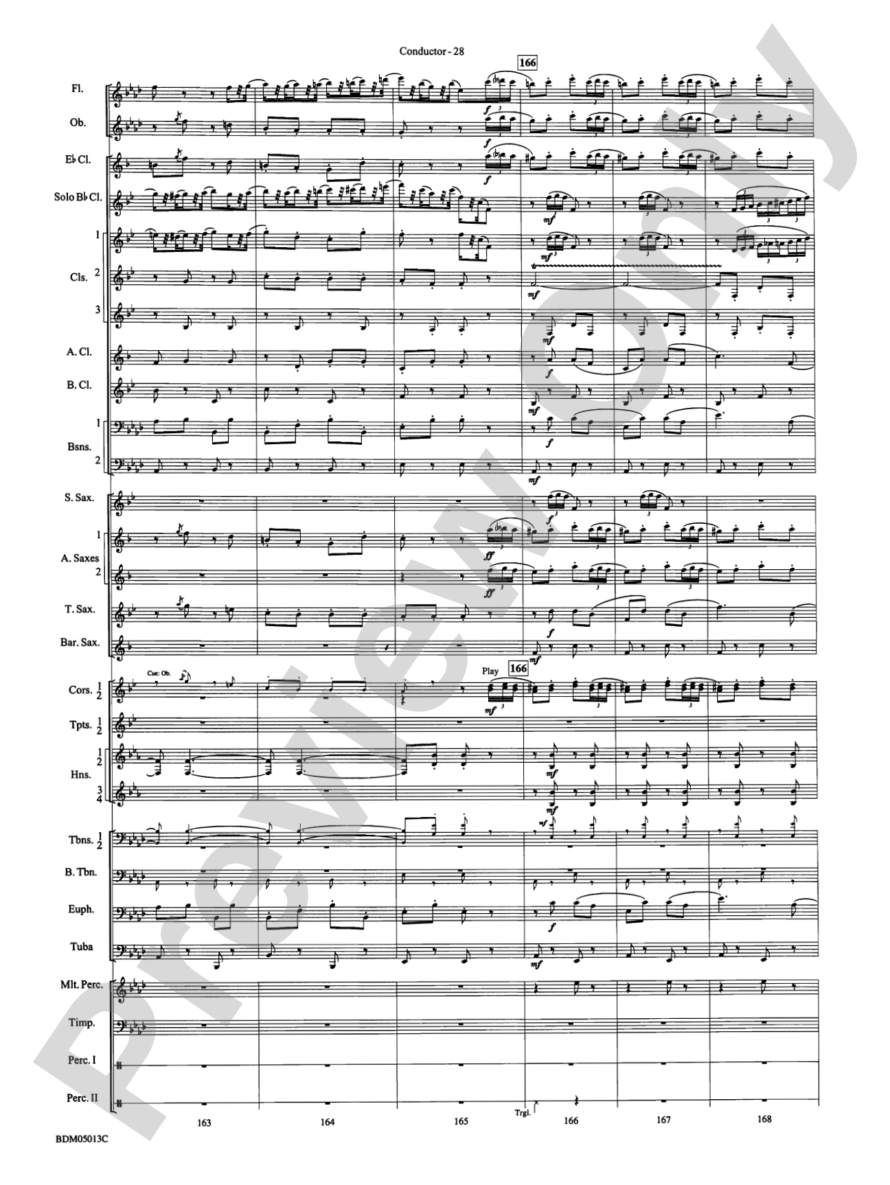 Pineapple Poll (Suite from the Ballet): Concert Band Conductor Score & Parts
