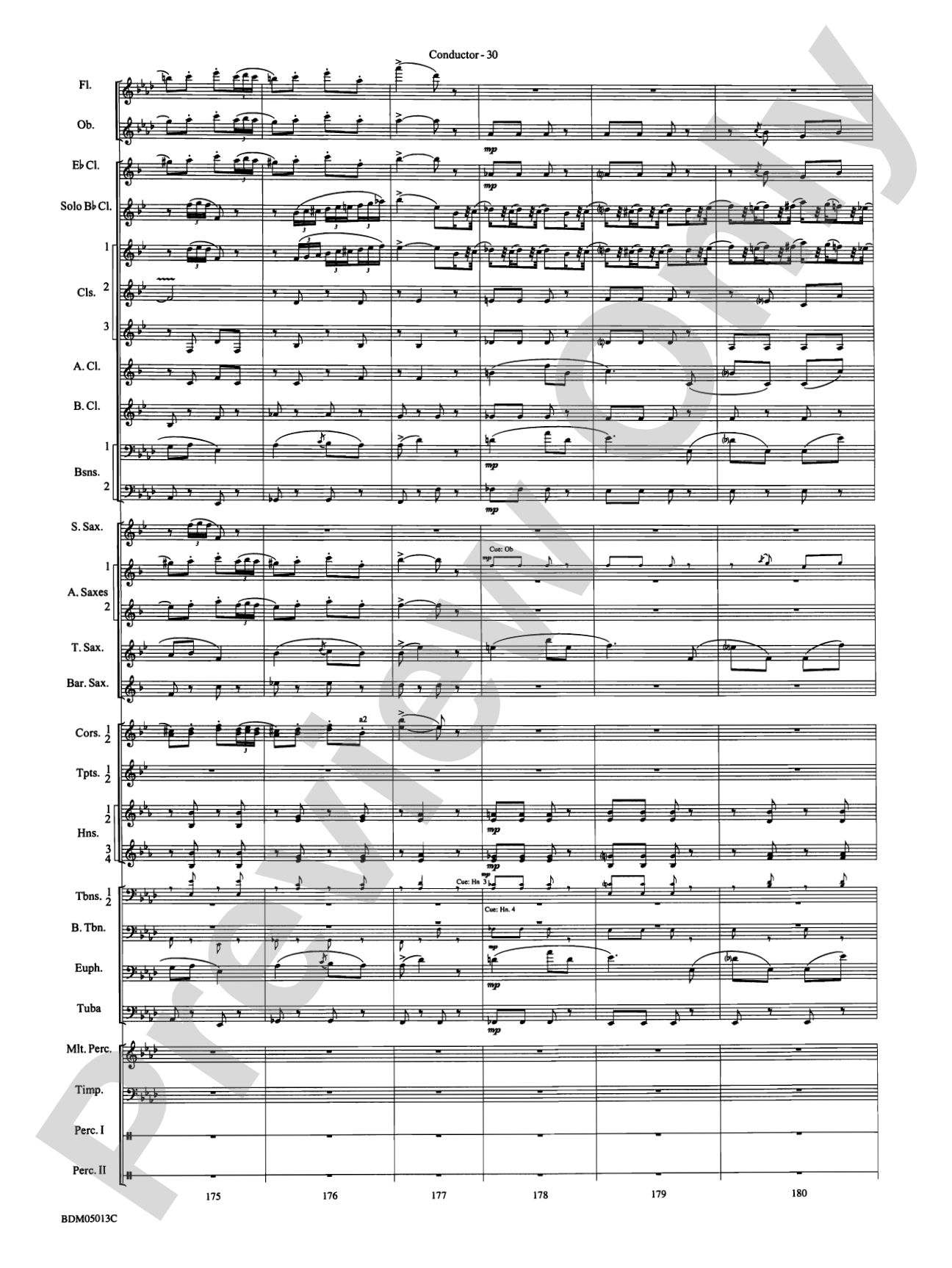 Pineapple Poll (Suite from the Ballet): Concert Band Conductor Score & Parts