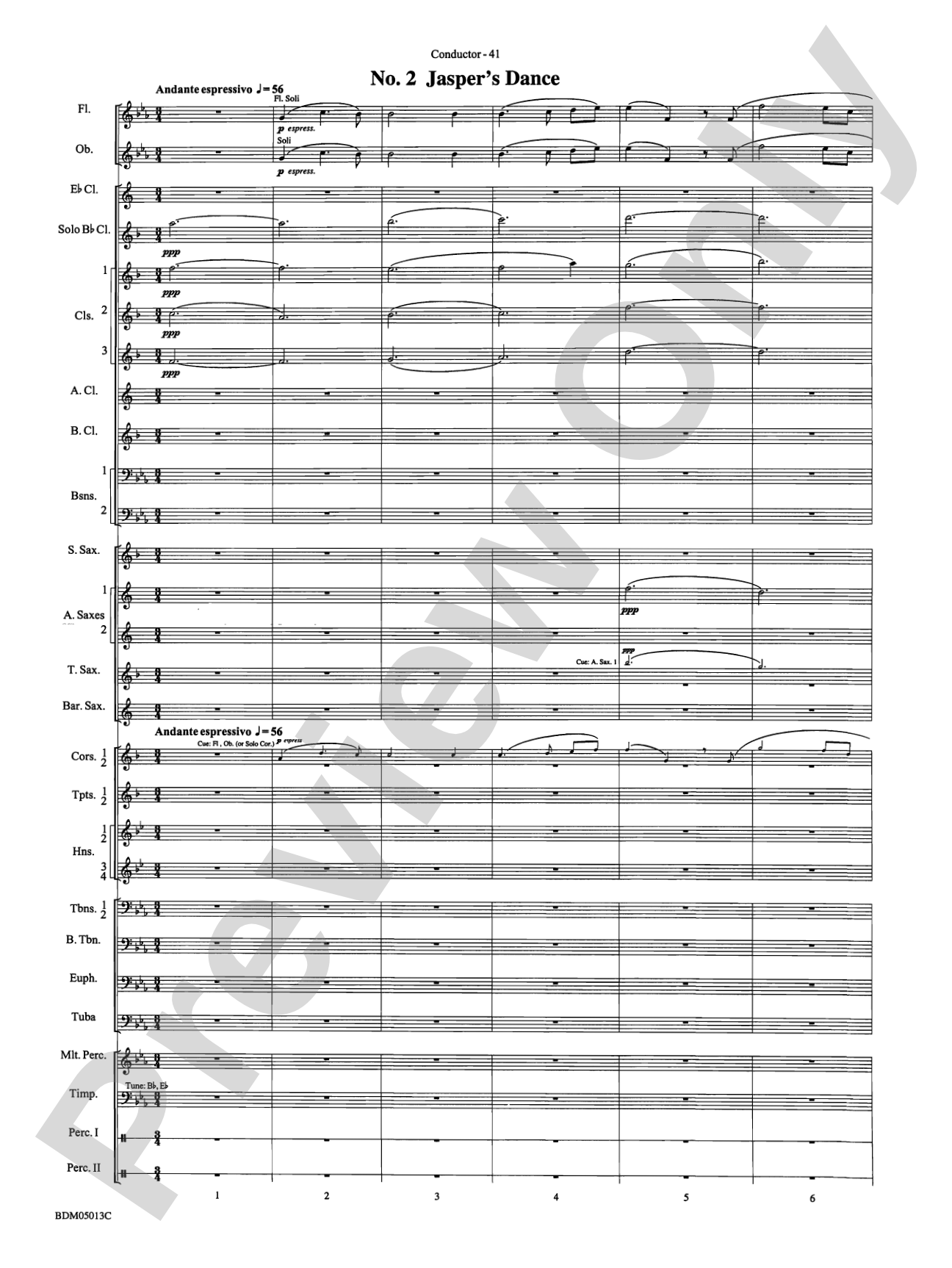 Pineapple Poll (Suite from the Ballet): Concert Band Conductor Score & Parts