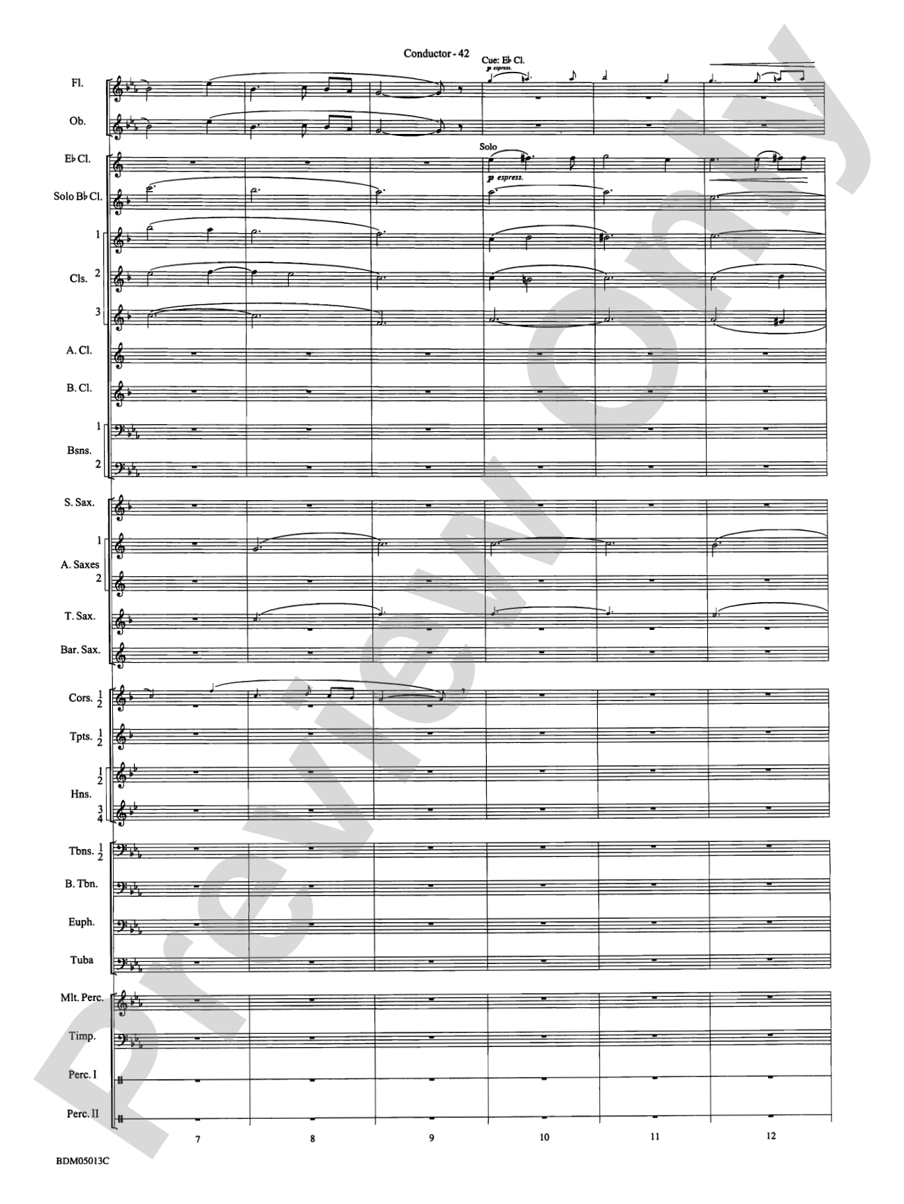 Pineapple Poll (Suite from the Ballet): Concert Band Conductor Score & Parts