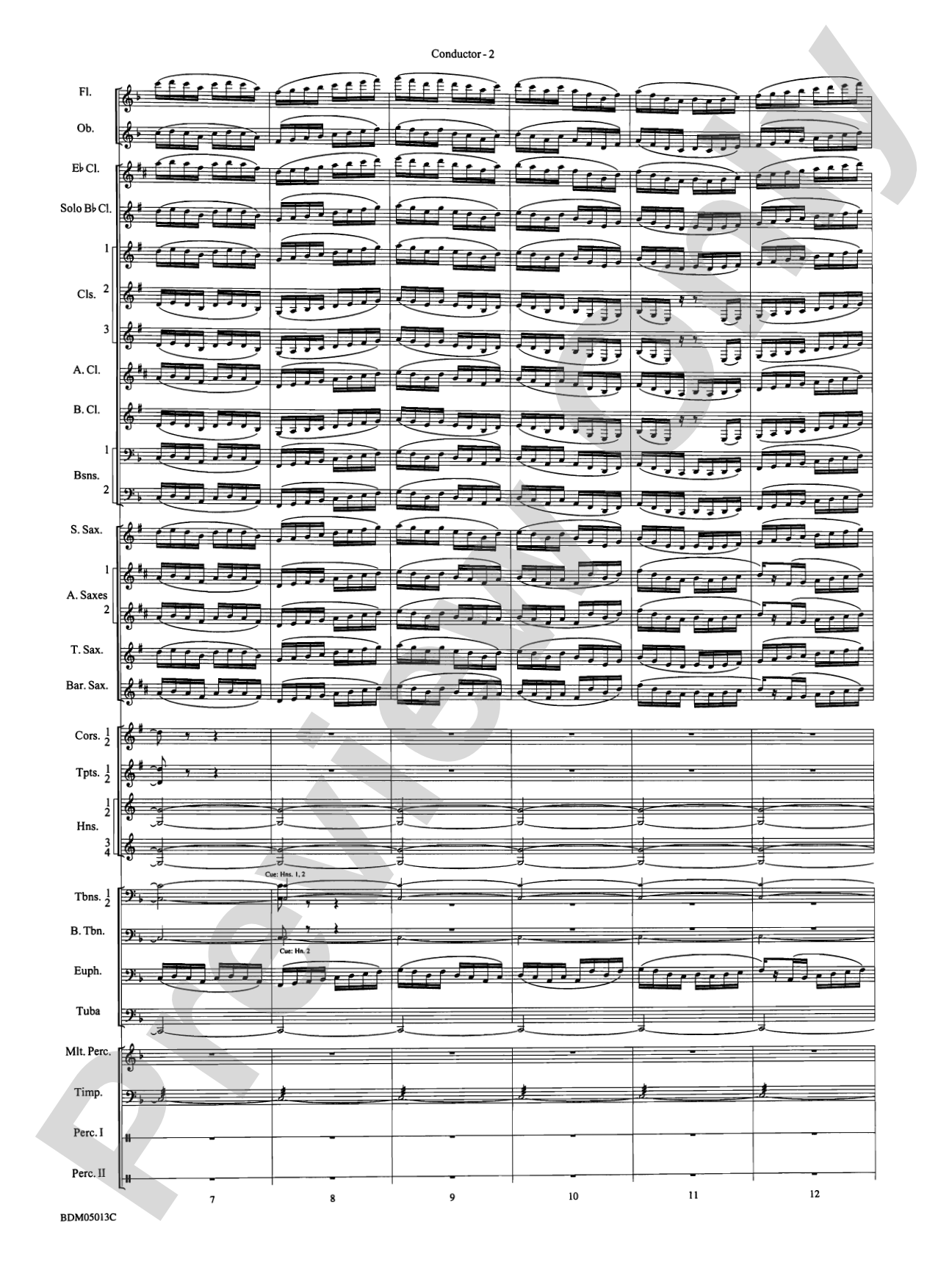 Pineapple Poll (Suite from the Ballet): Concert Band Conductor Score & Parts