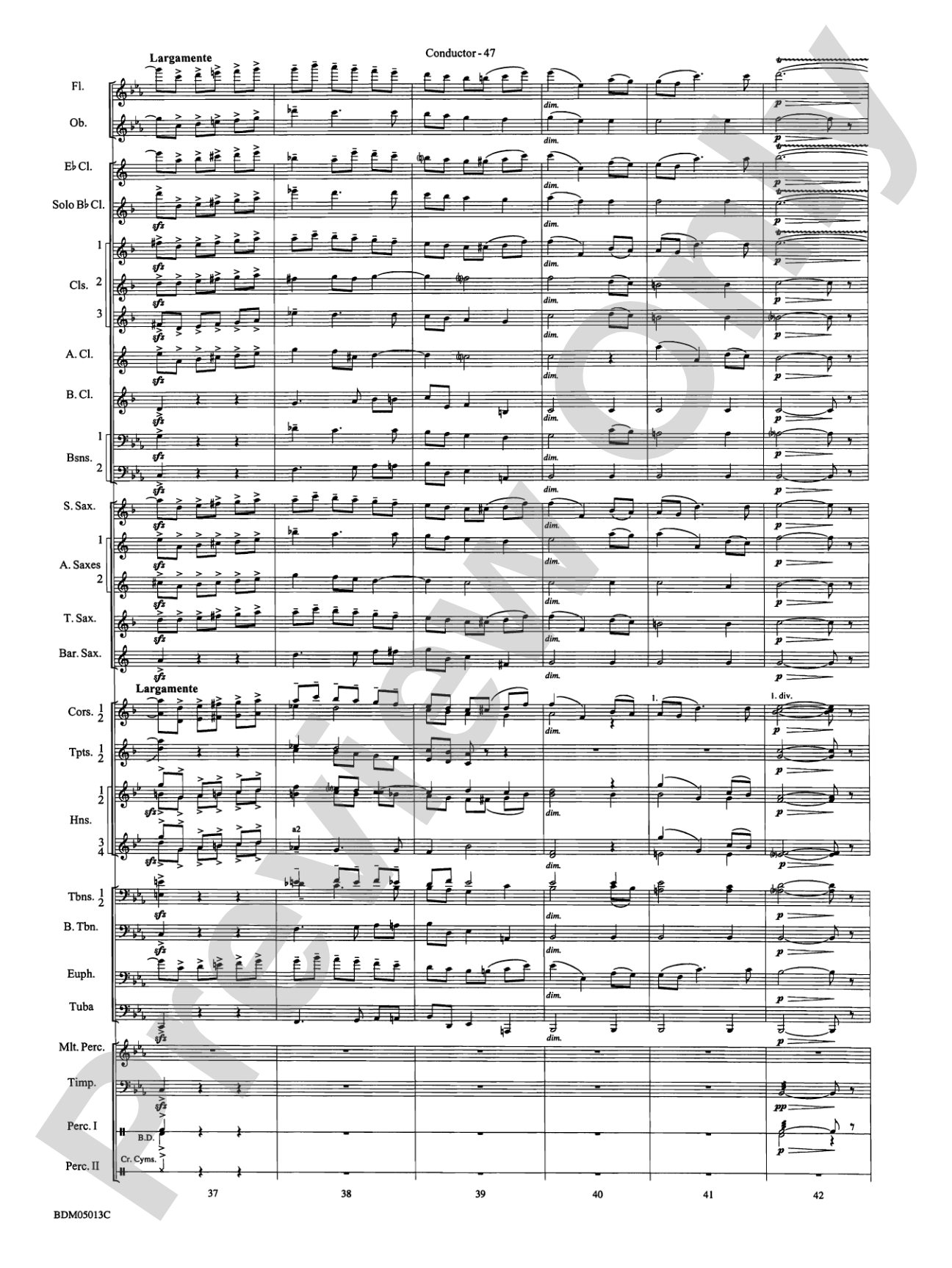 Pineapple Poll (Suite from the Ballet): Concert Band Conductor Score & Parts
