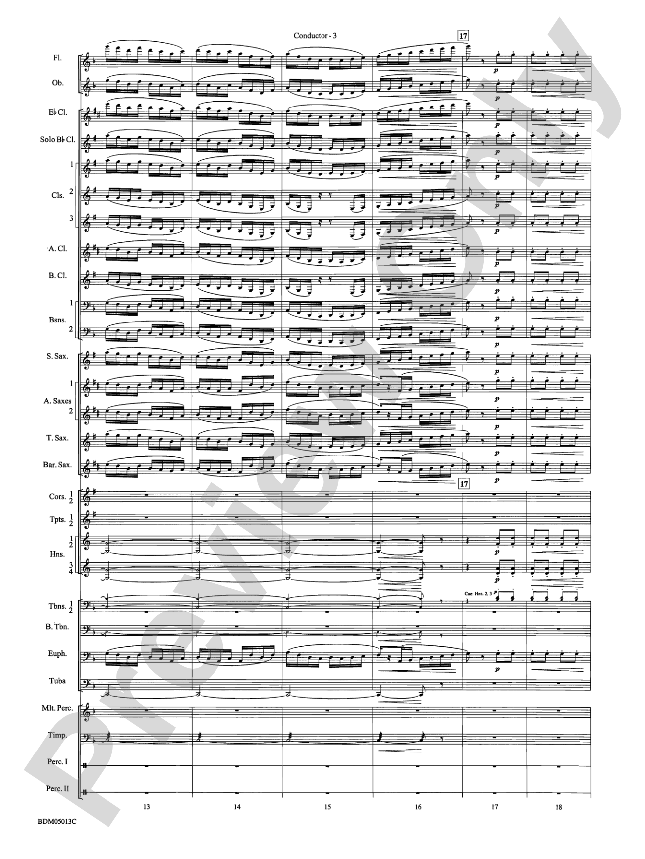 Pineapple Poll (Suite from the Ballet): Concert Band Conductor Score & Parts