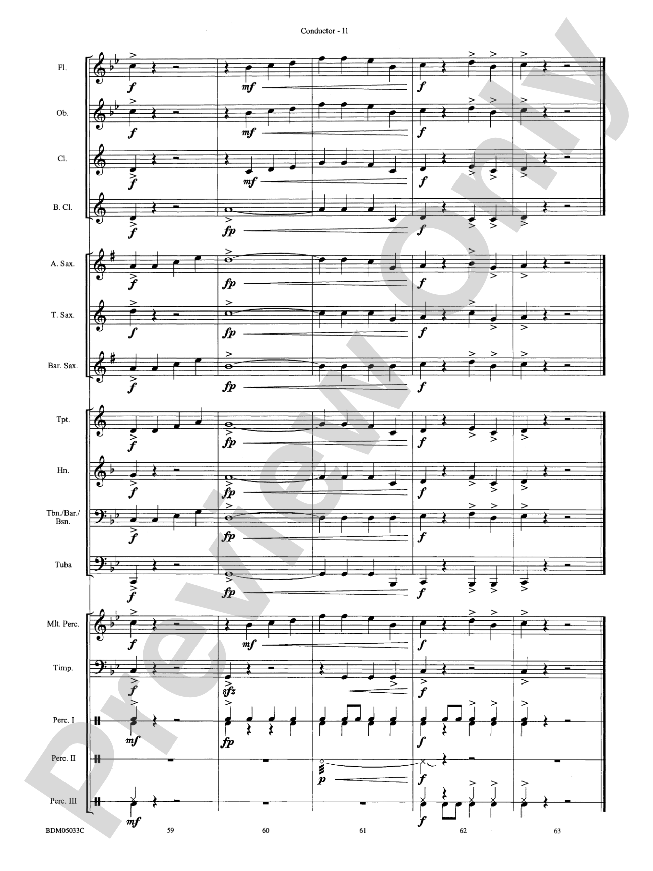 G-Force Five!: Concert Band Conductor Score & Parts