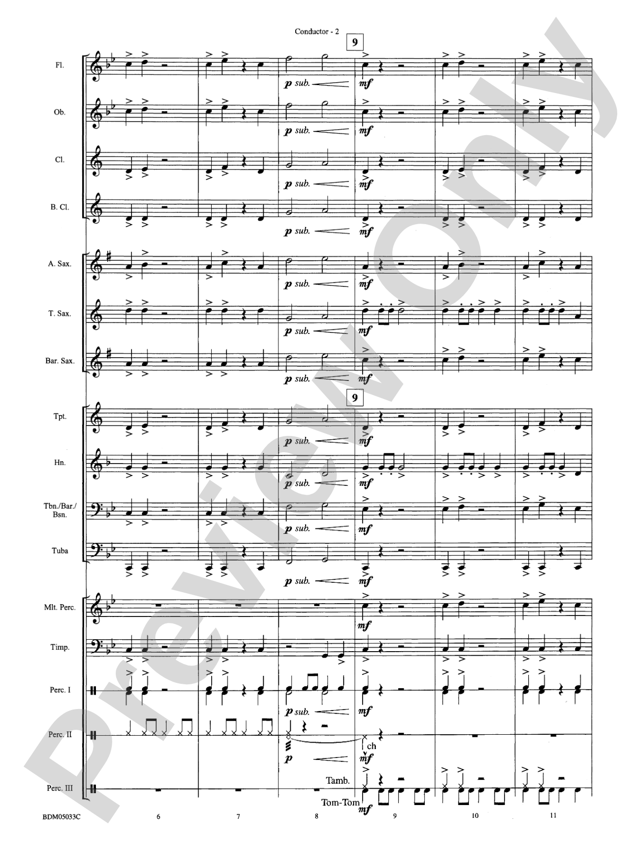G-Force Five!: Concert Band Conductor Score & Parts