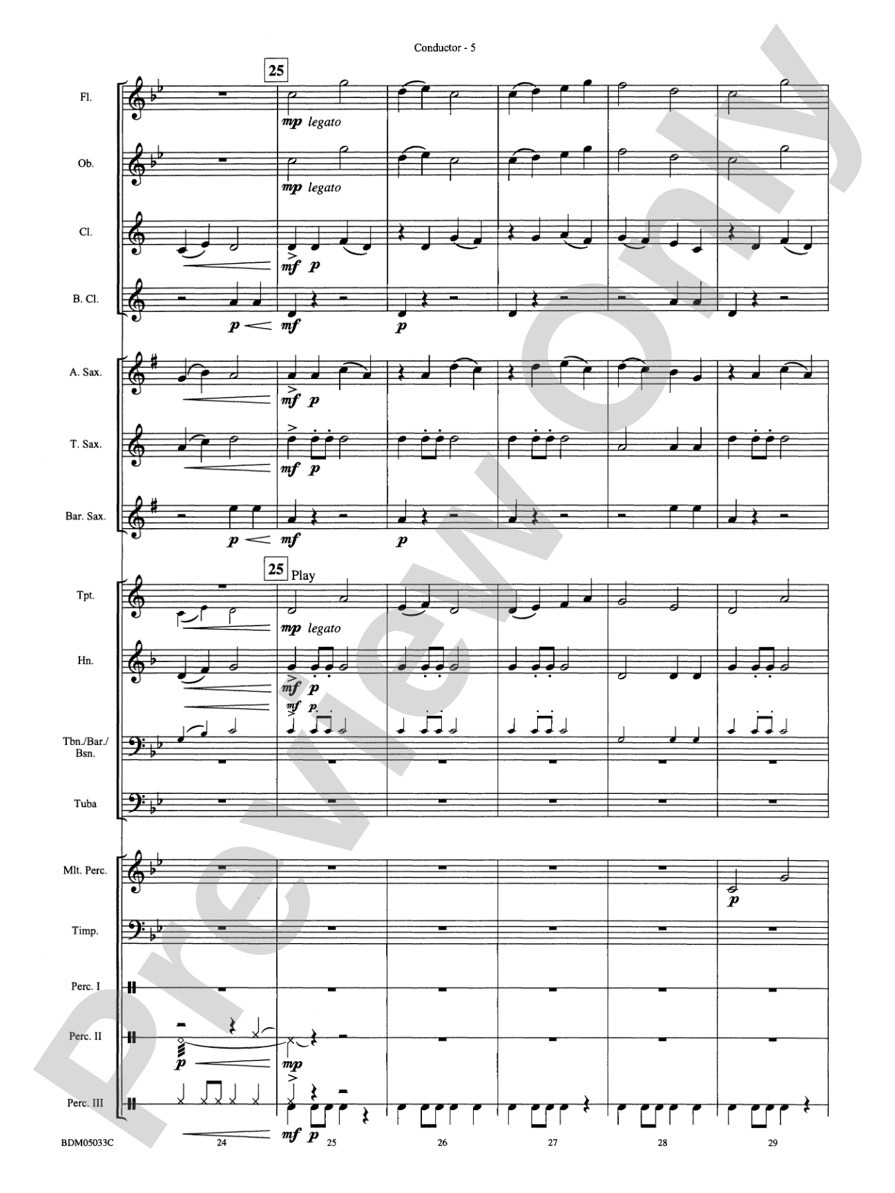 G-Force Five!: Concert Band Conductor Score & Parts