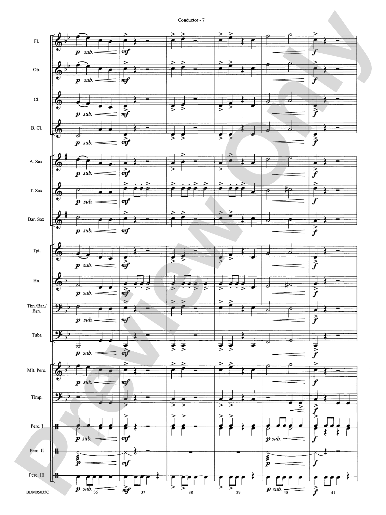 G-Force Five!: Concert Band Conductor Score & Parts