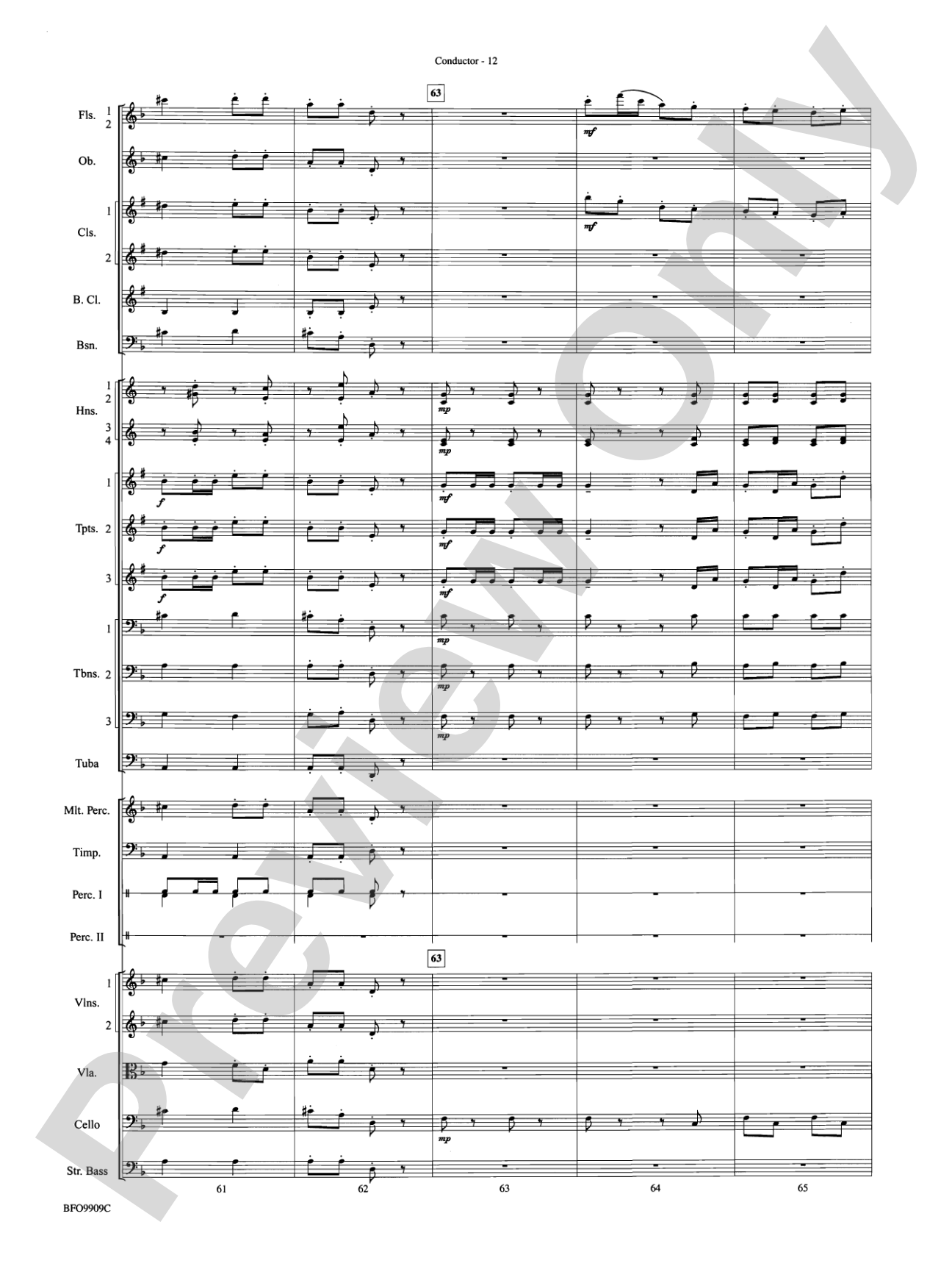 Carmen Suite: Full Orchestra Conductor Score & Parts