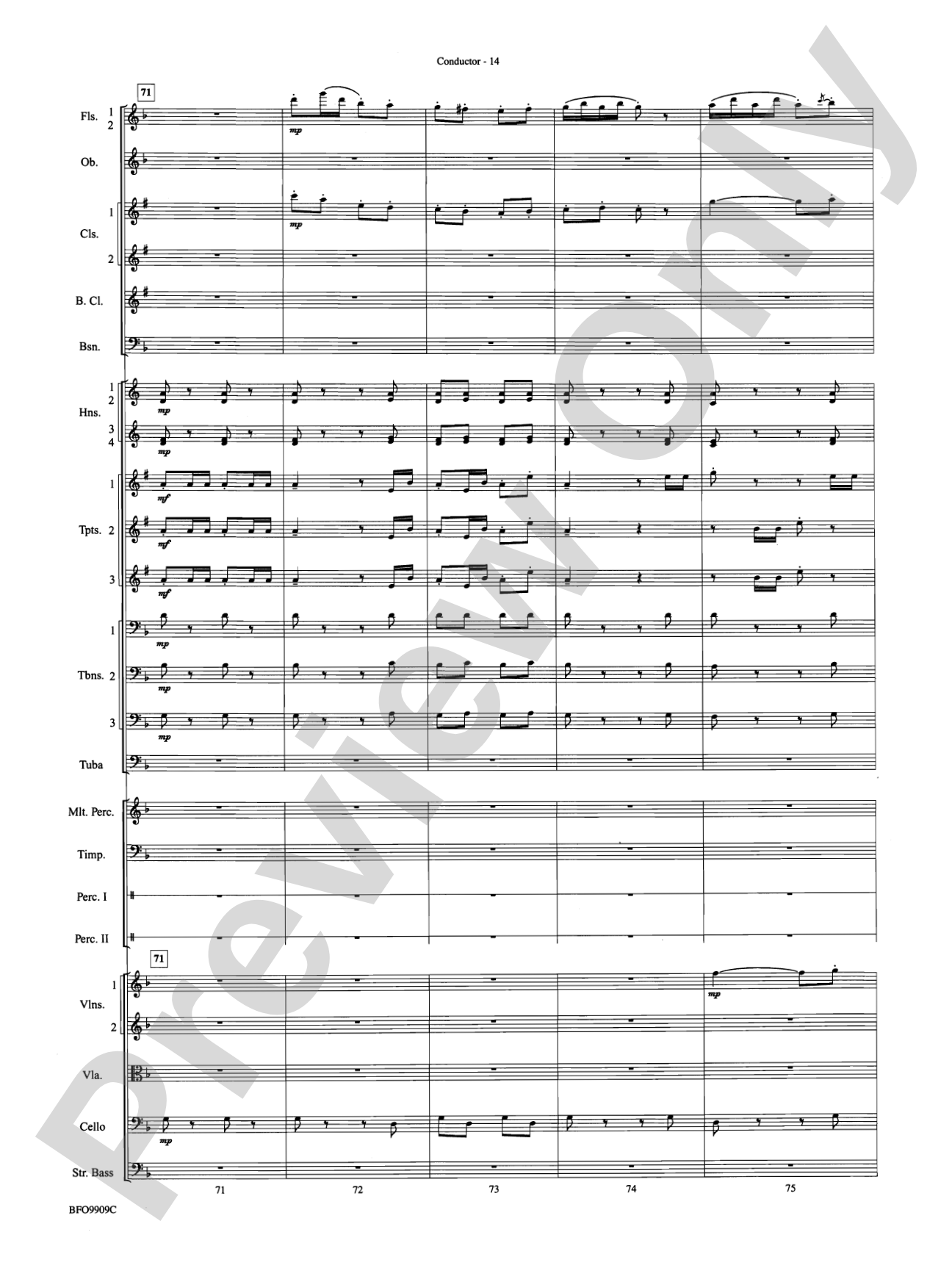 Carmen Suite: Full Orchestra Conductor Score & Parts