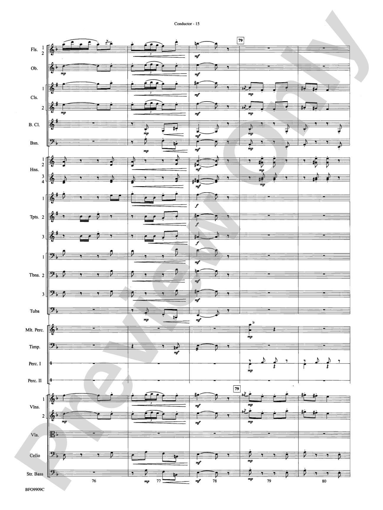 Carmen Suite: Full Orchestra Conductor Score & Parts