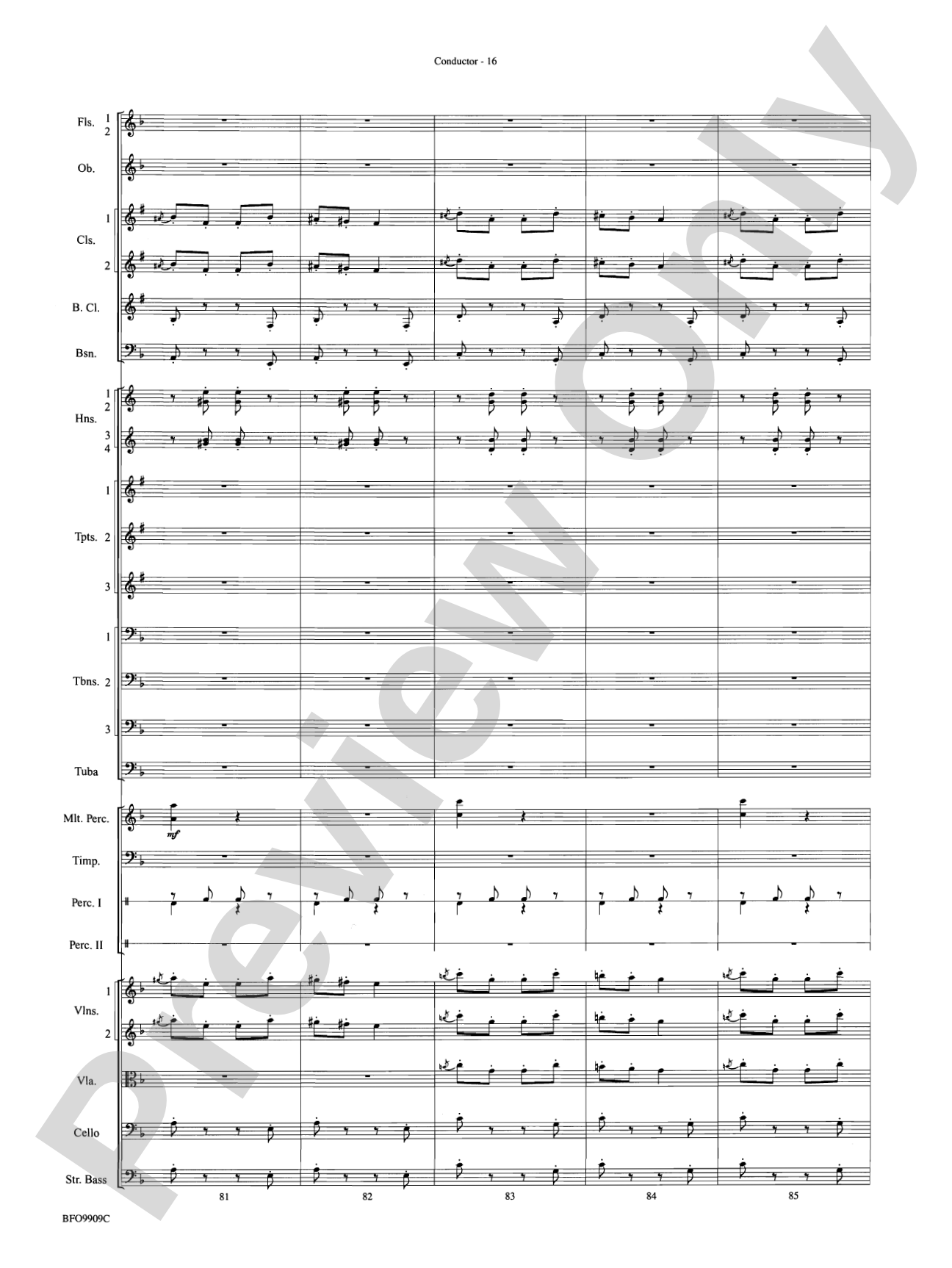 Carmen Suite: Full Orchestra Conductor Score & Parts