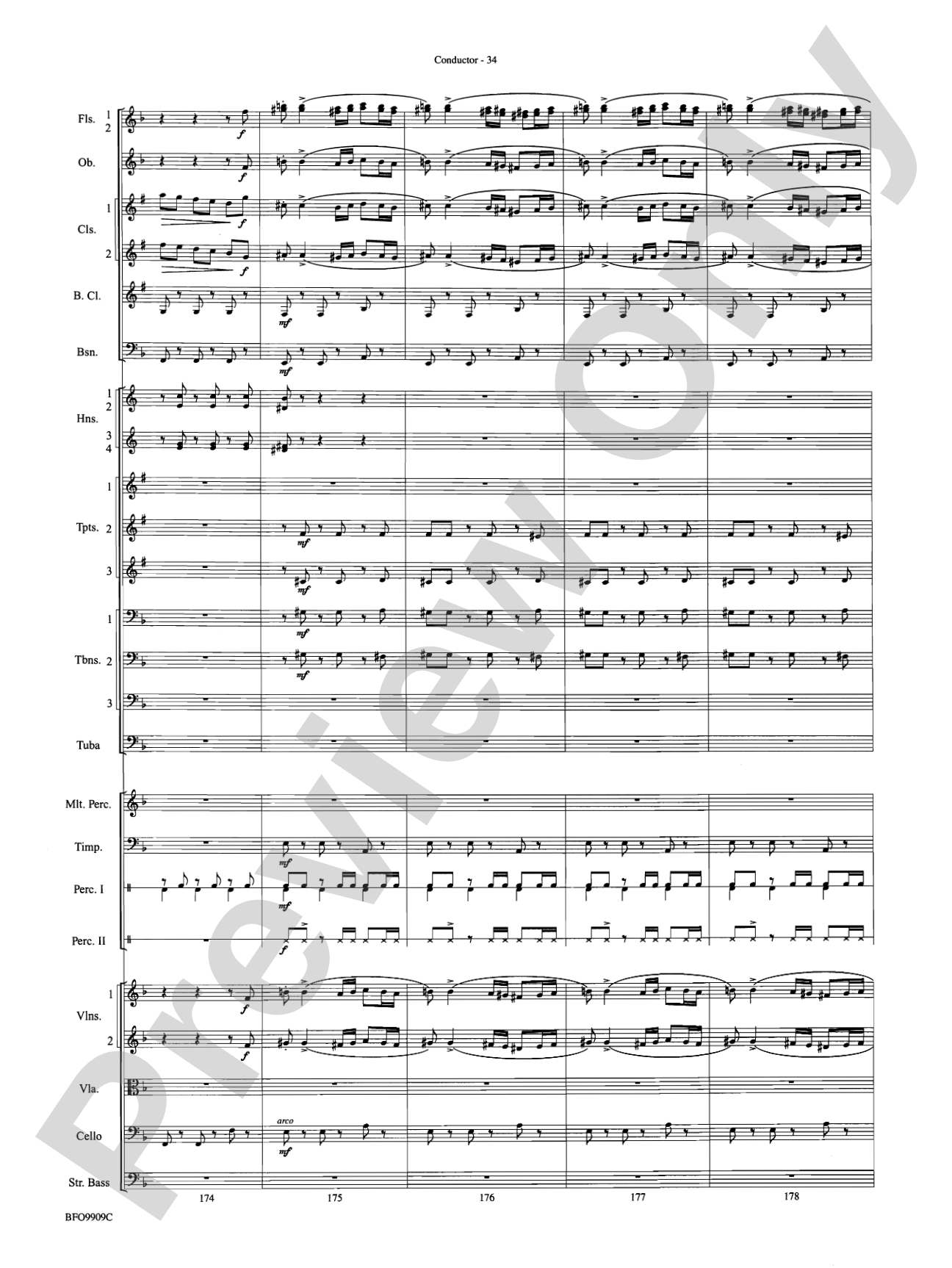 Carmen Suite: Full Orchestra Conductor Score & Parts