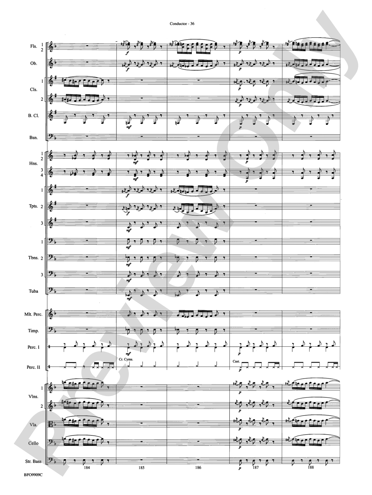 Carmen Suite: Full Orchestra Conductor Score & Parts