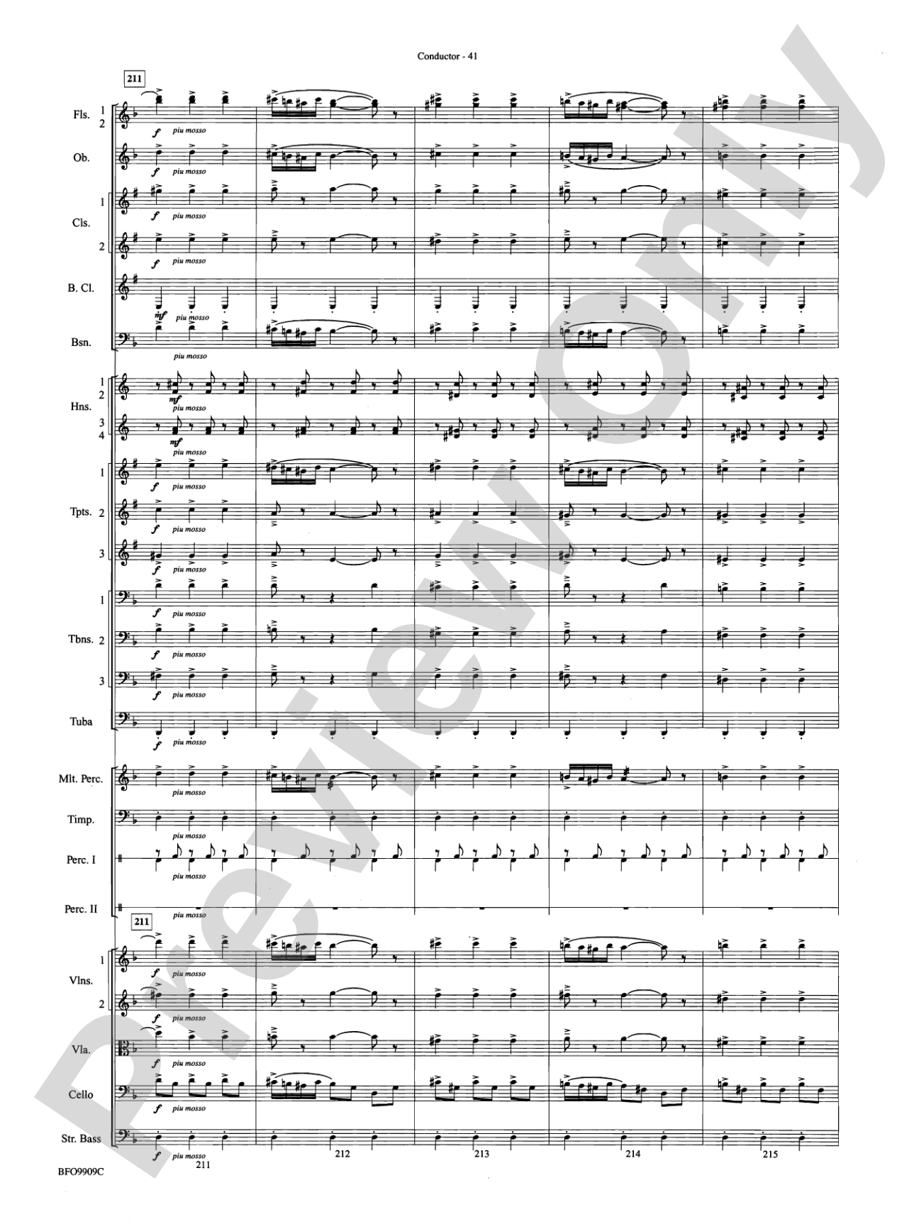 Carmen Suite: Full Orchestra Conductor Score & Parts
