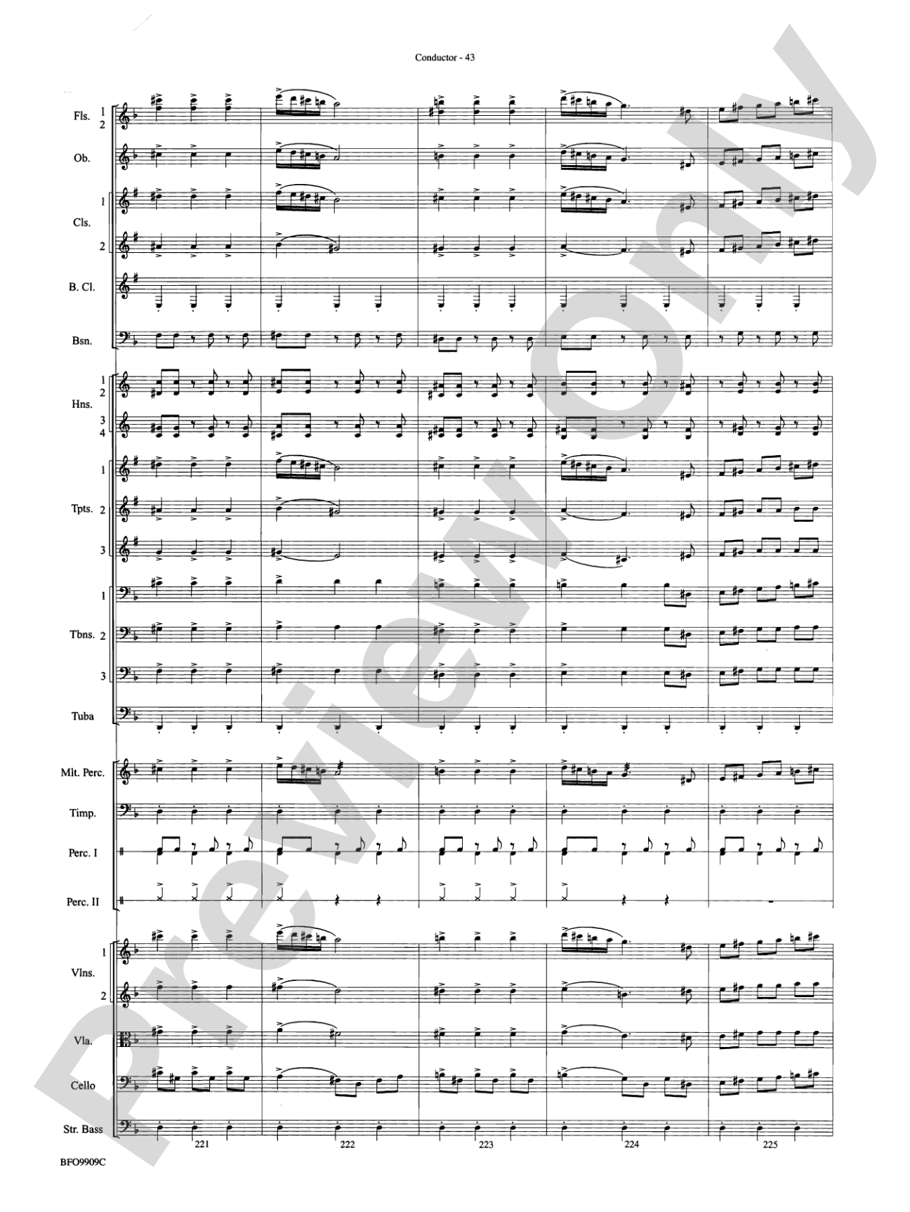 Carmen Suite: Full Orchestra Conductor Score & Parts