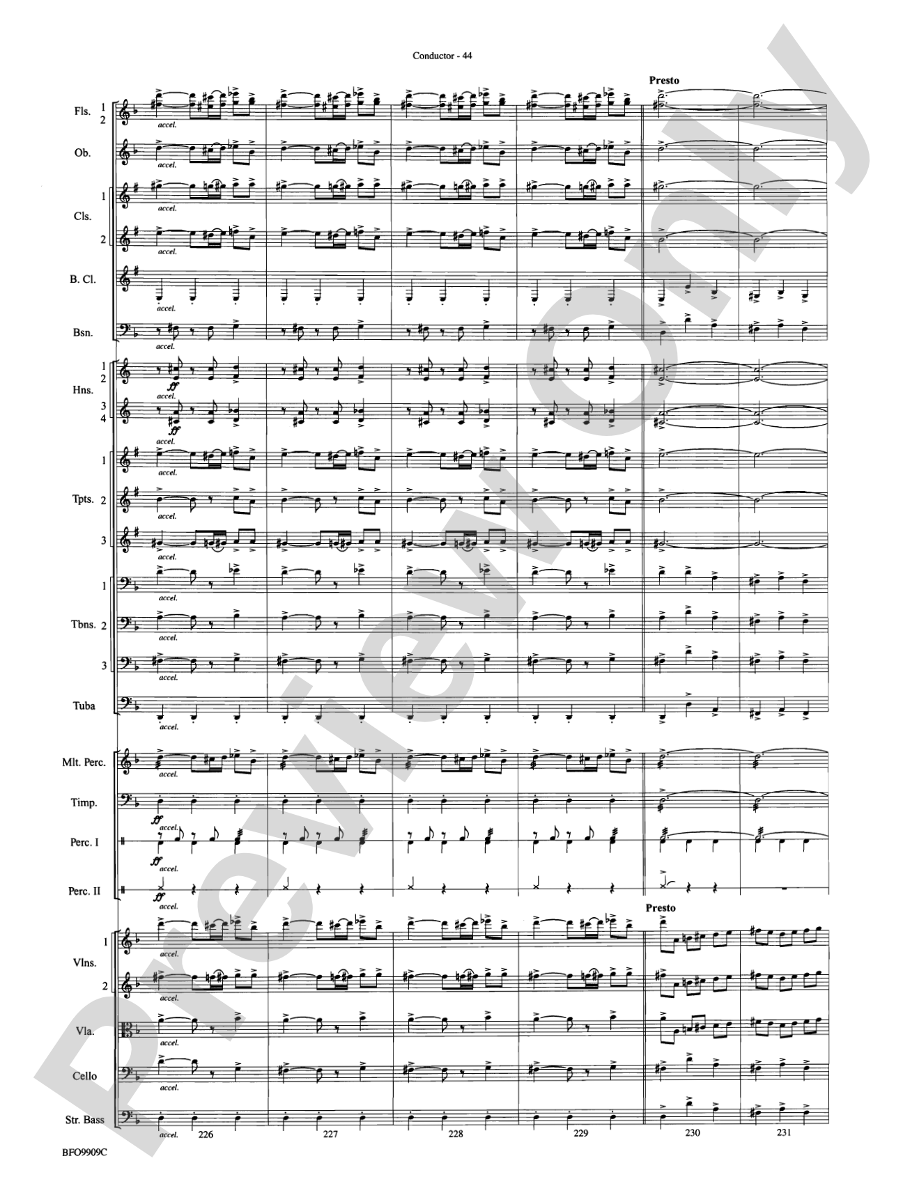 Carmen Suite: Full Orchestra Conductor Score & Parts