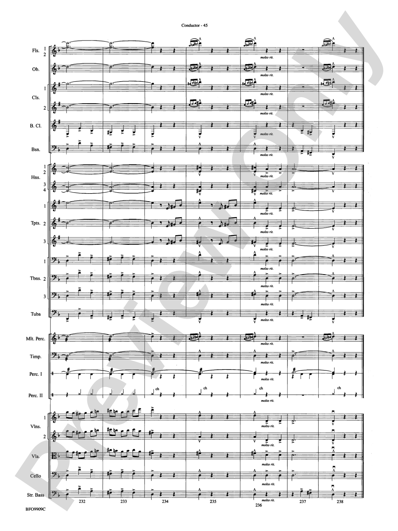 Carmen Suite: Full Orchestra Conductor Score & Parts